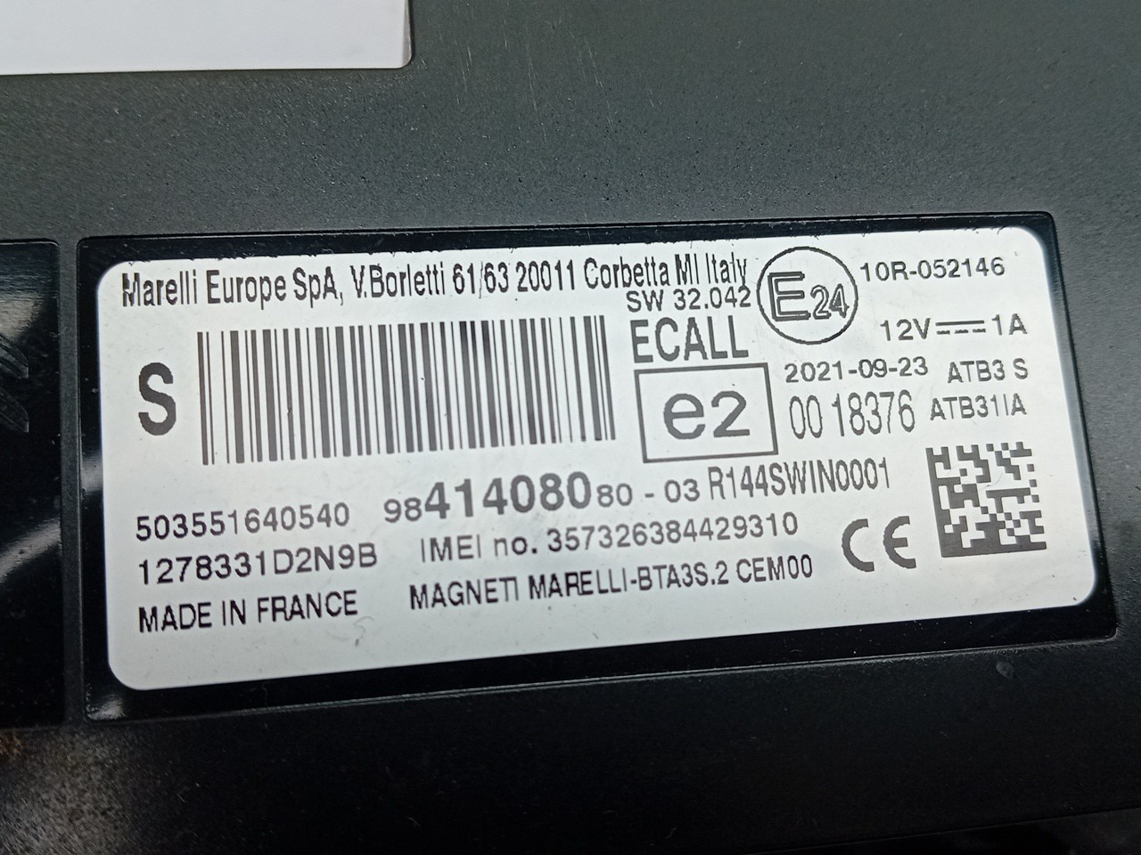 Módulo bluetooth CITROËN C4 III Imagem-2