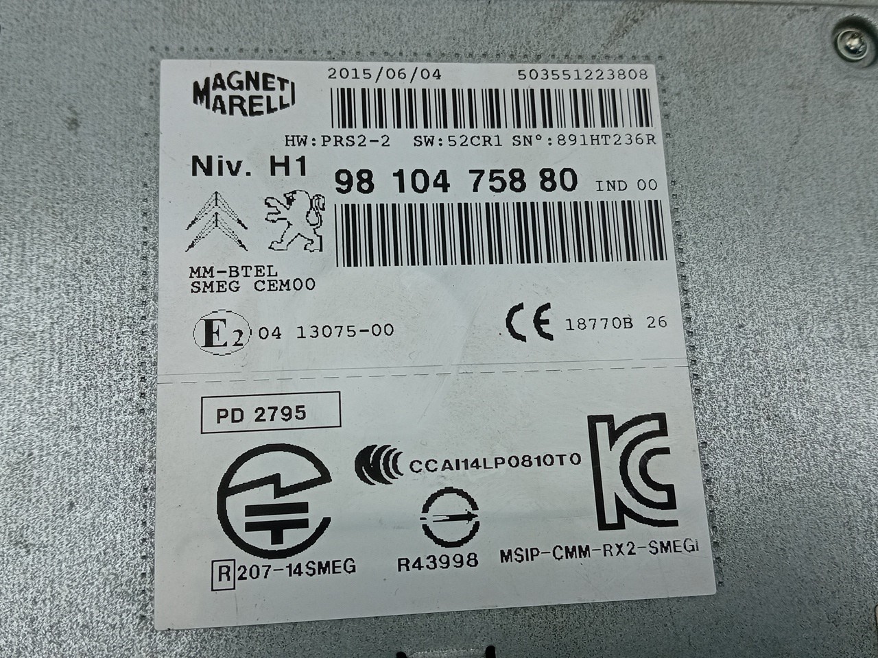 Rádio / auto-rádio PEUGEOT 308 SW II Imagem-2