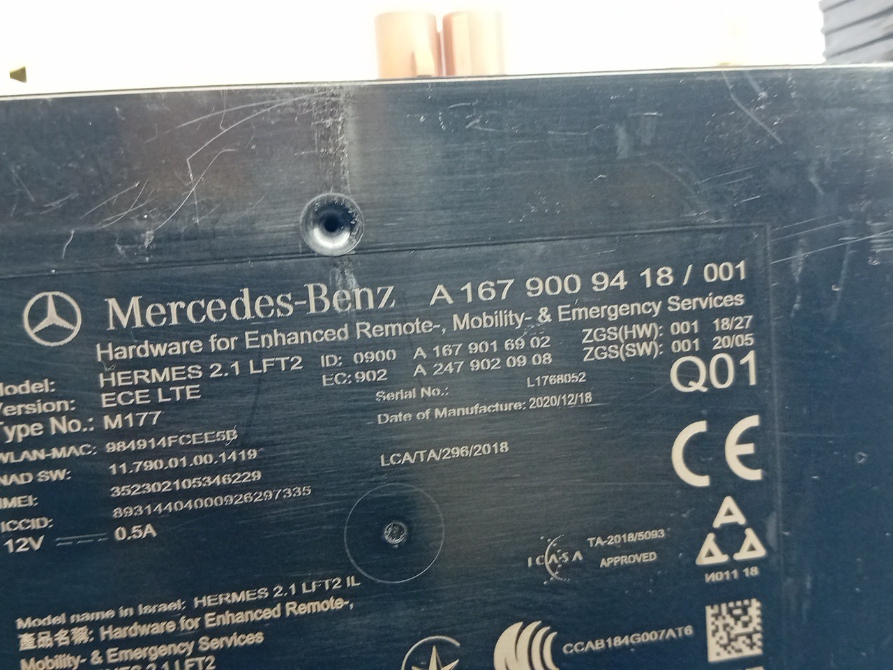 Generic Unit Module MERCEDES-BENZ GLC (X253) Imagem-3