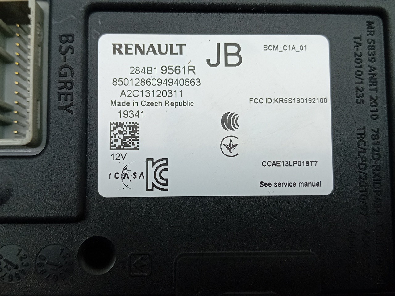 Module de confort RENAULT Clio V (BF_) Imagem-3