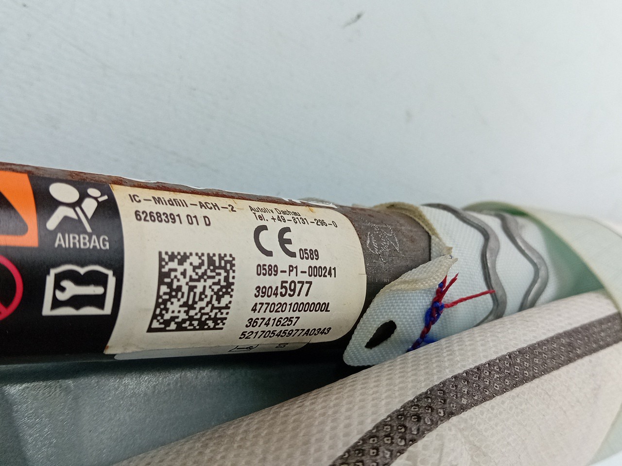 Airbag Rideau Guache OPEL Corsa E Imagem-3