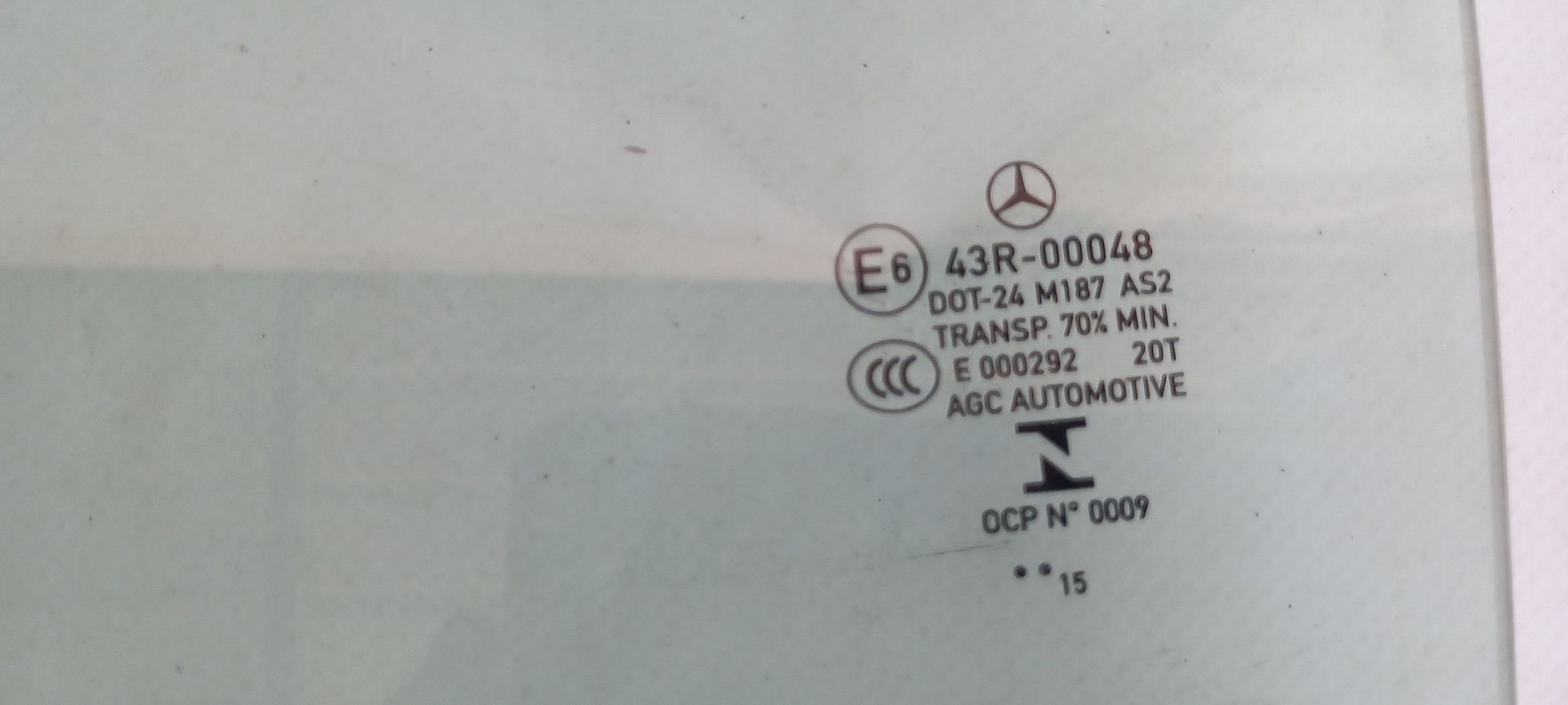 Left rear door glass MERCEDES-BENZ Classe A (W176) Imagem-1