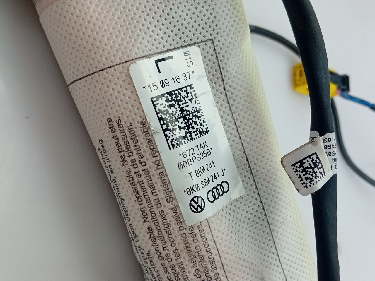 Left Seat Airbag AUDI A5 Sportback (8TA) Imagem-3