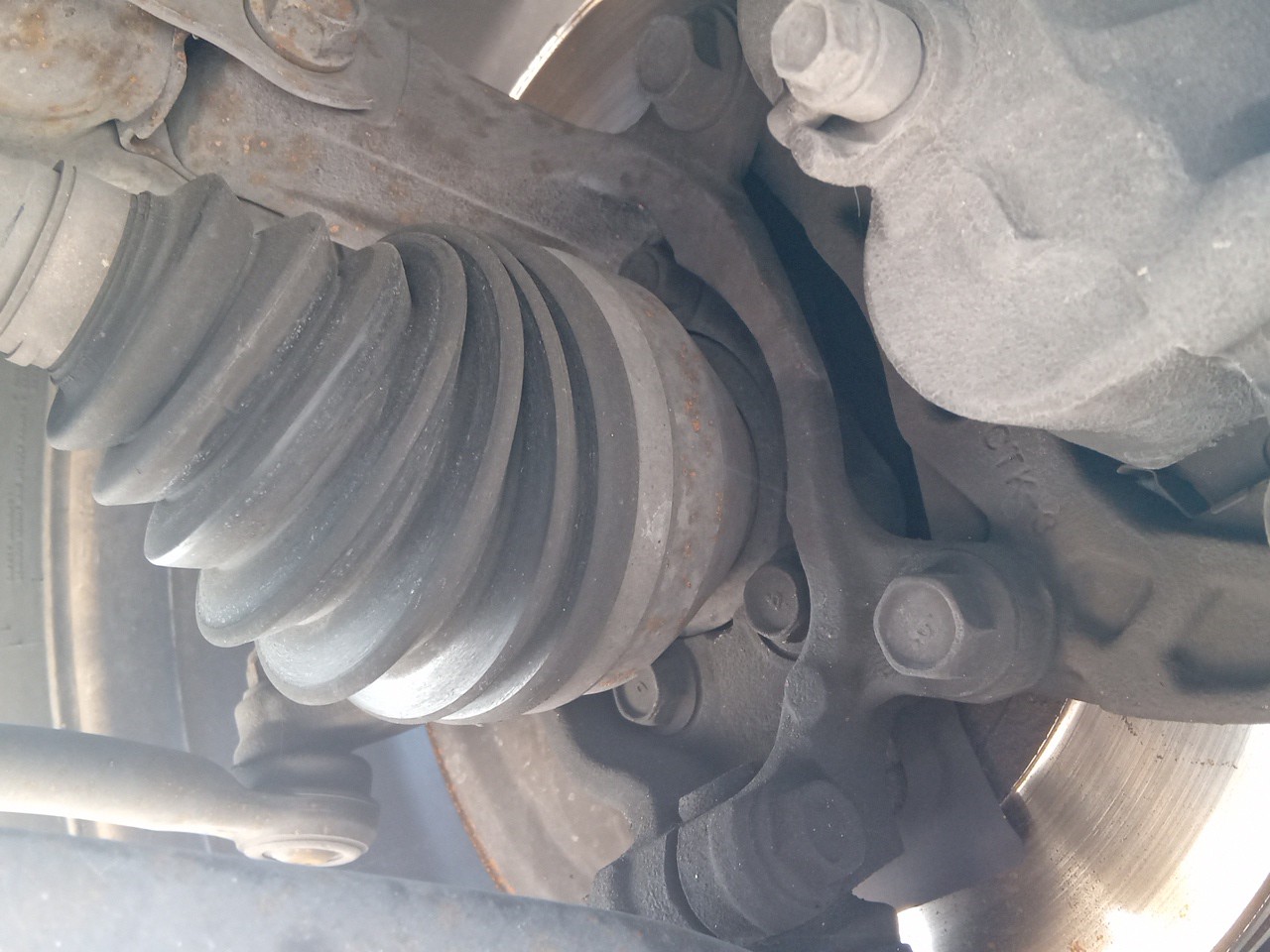 Left front steering knuckle