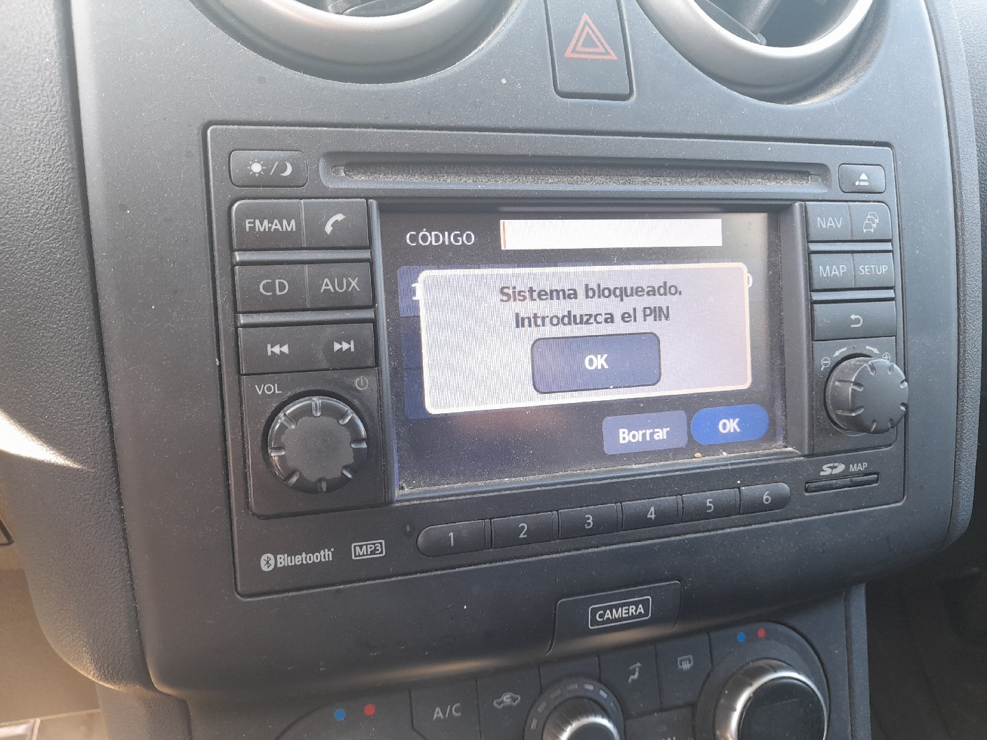 Pantalla / pantalla de información