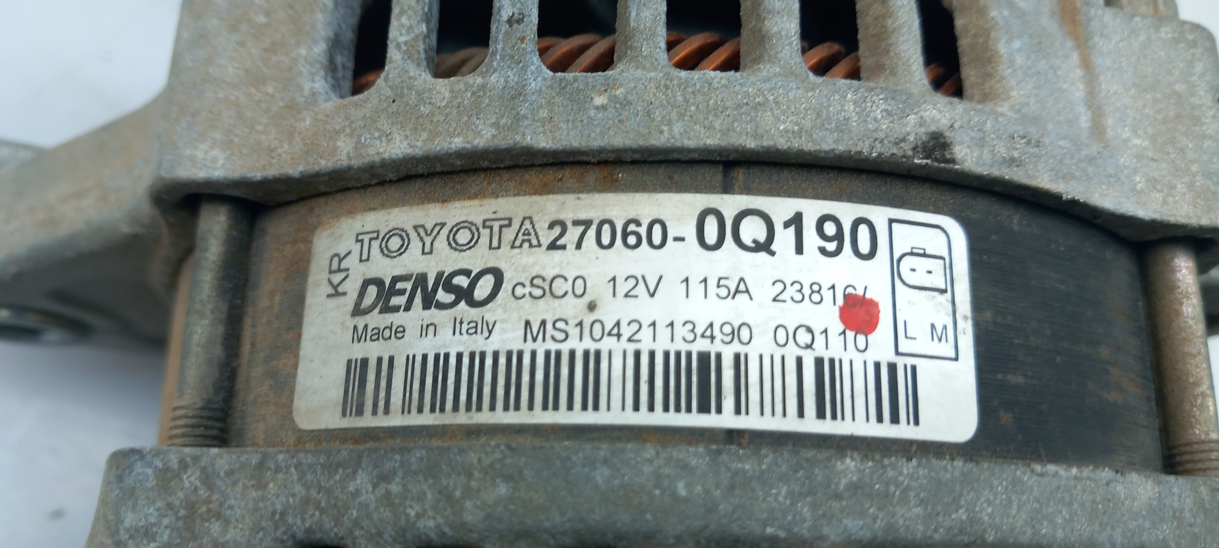 Alternador TOYOTA Aygo (_B4_) Imagem-3