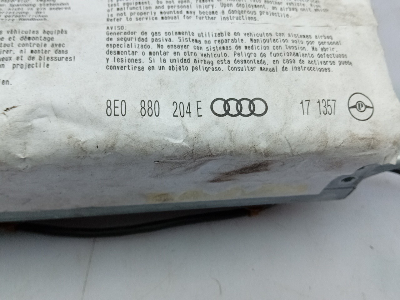 Airbag passageiro AUDI A4 Avant (8E5, B6) Imagem-3