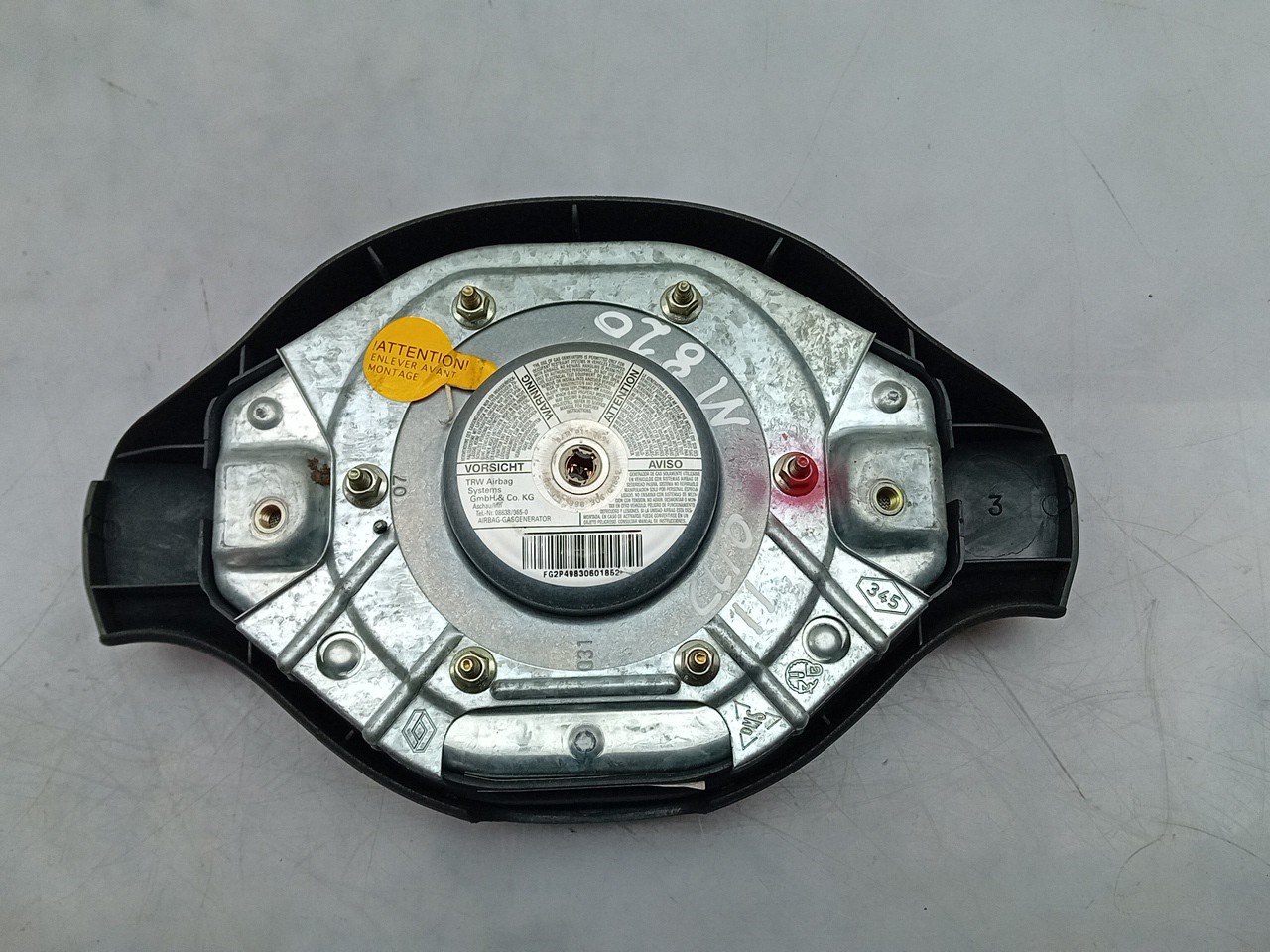 Steering Wheel Airbag RENAULT Clio II (BB0/1/2_, CB0/1/2_) Imagem-1