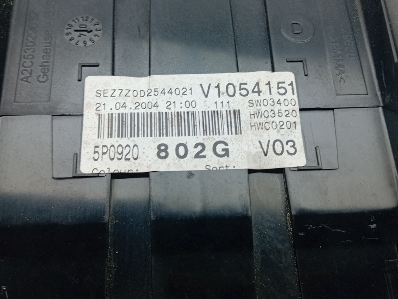 Instrument cluster SEAT Altea (5P1) Imagem-3