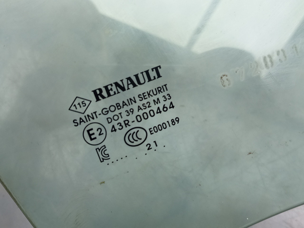 Vidrio puerta Trasero Derecho RENAULT Zoe (BFM_) Imagem-1