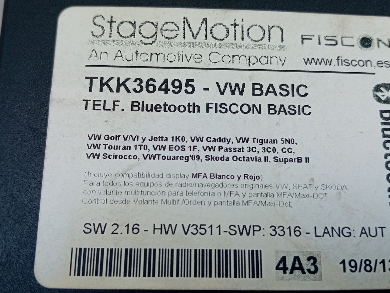 Module générique VOLKSWAGEN Golf VI (5K1) Imagem-3