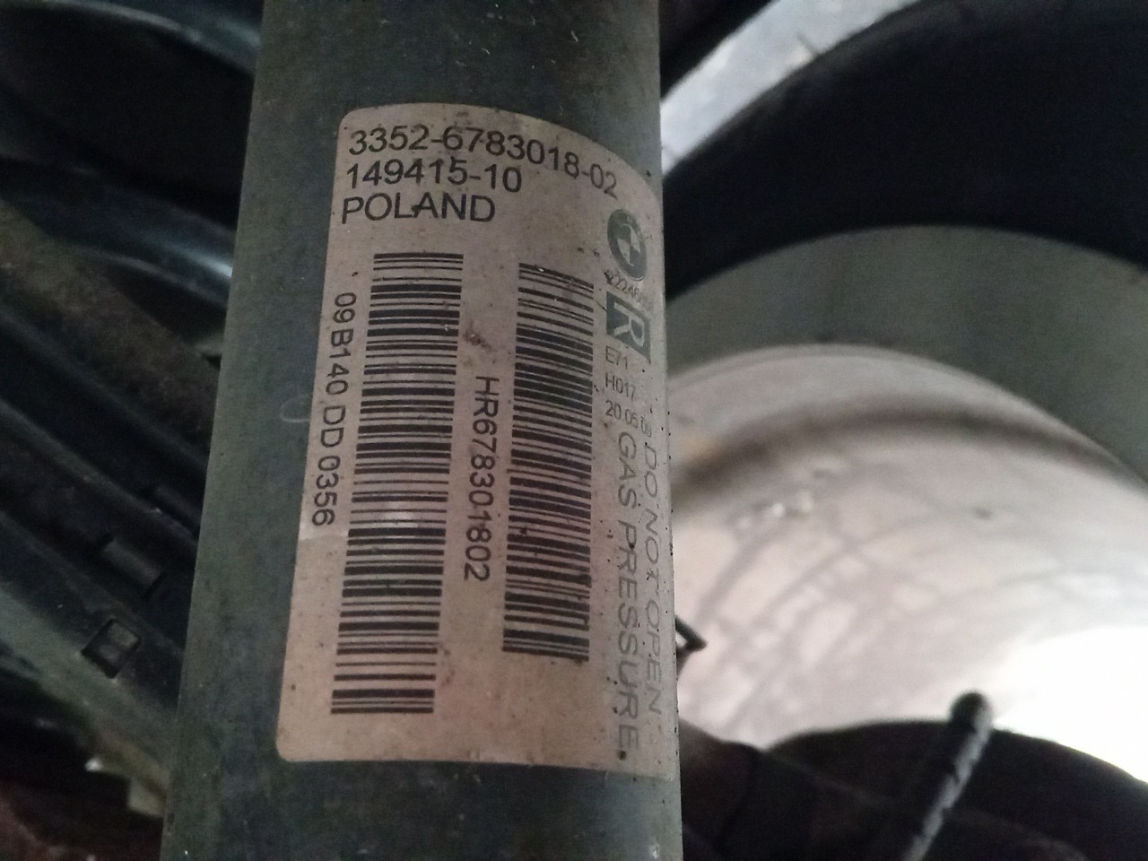 Amortisseur Arrière Droite BMW X6 (E71, E72) Imagem-1