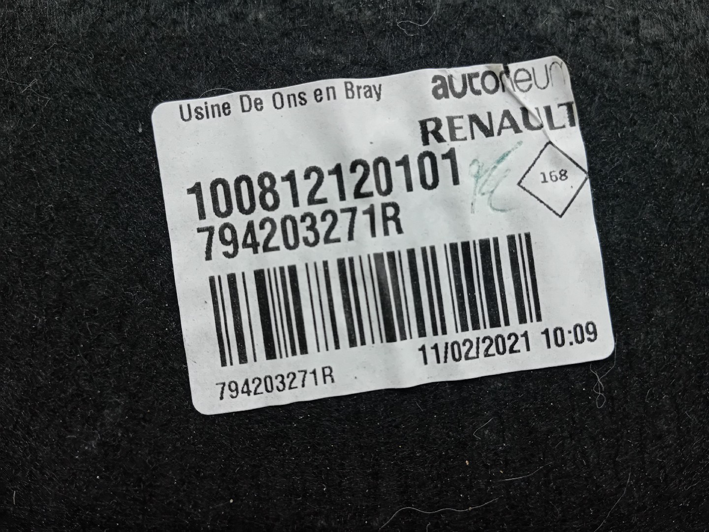 Chapeleira / tampo da mala RENAULT Zoe (BFM_) Imagem-2
