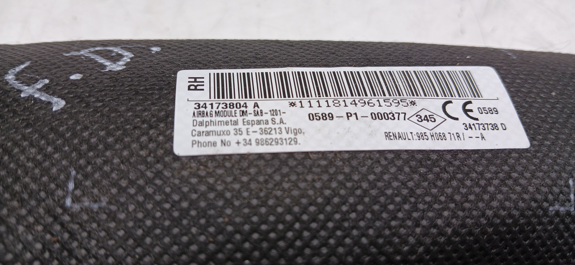 Airbag Derecho DACIA Sandero II (5S_) Imagem-3