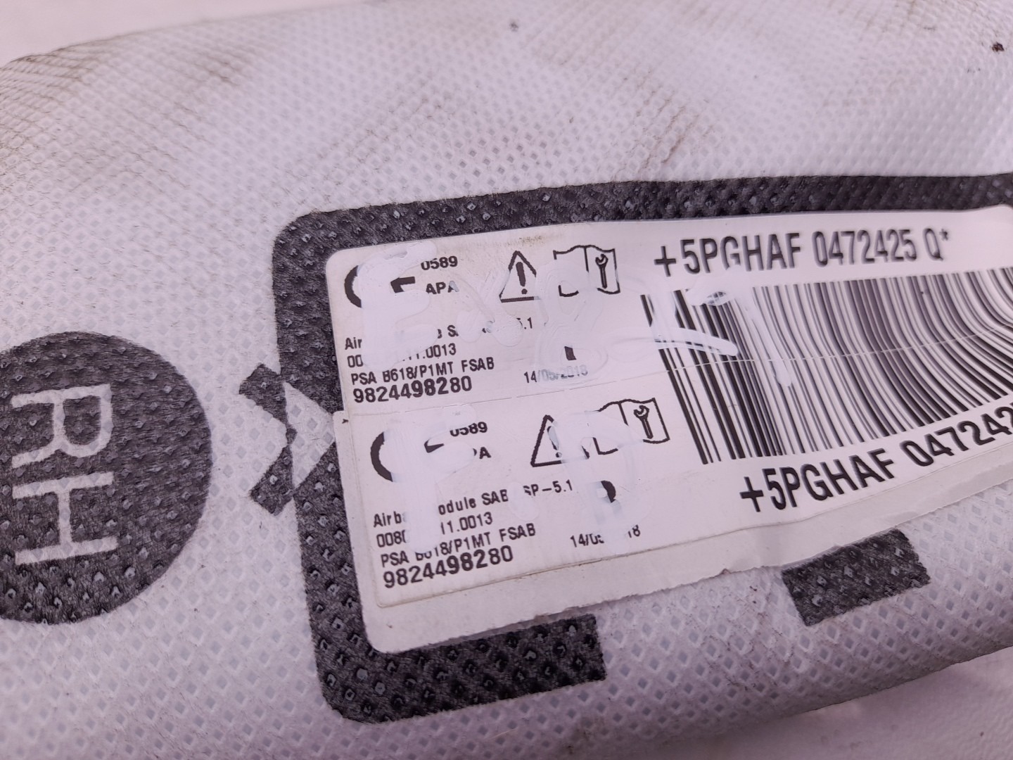 Right Seat Airbag CITROËN C3 Aircross II (2R_, 2C_) Imagem-3