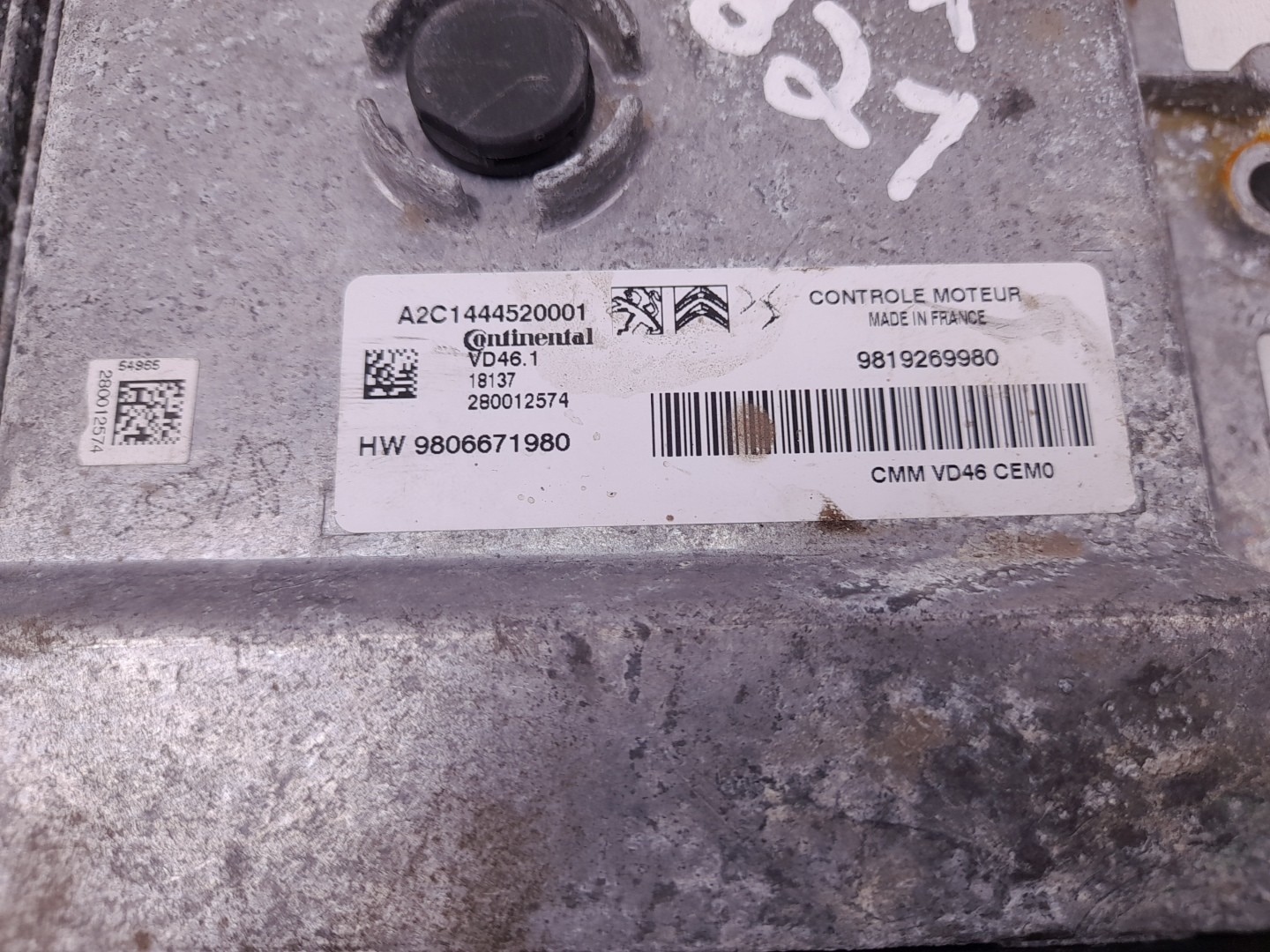 Centralina motor / ECU CITROËN C3 Aircross II (2R_, 2C_) Imagem-5