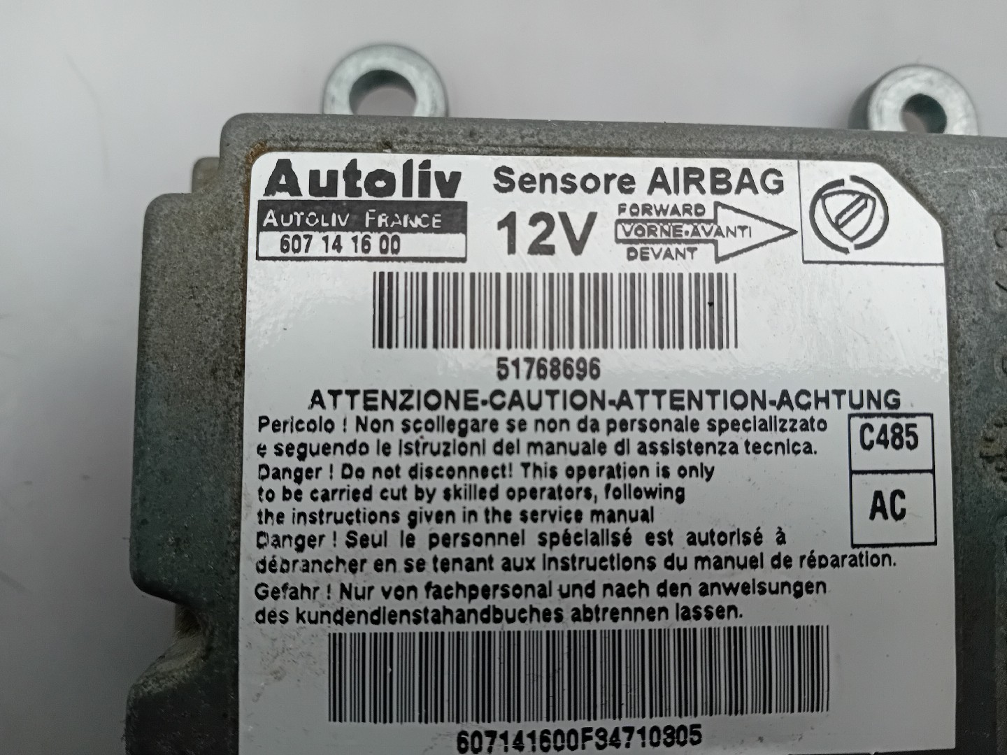 Centralina airbag FIAT Doblo Combi (119_, 223_) Imagem-3