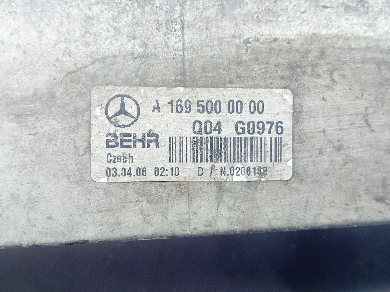 Intercooler MERCEDES-BENZ Classe A (W169) Imagem-3