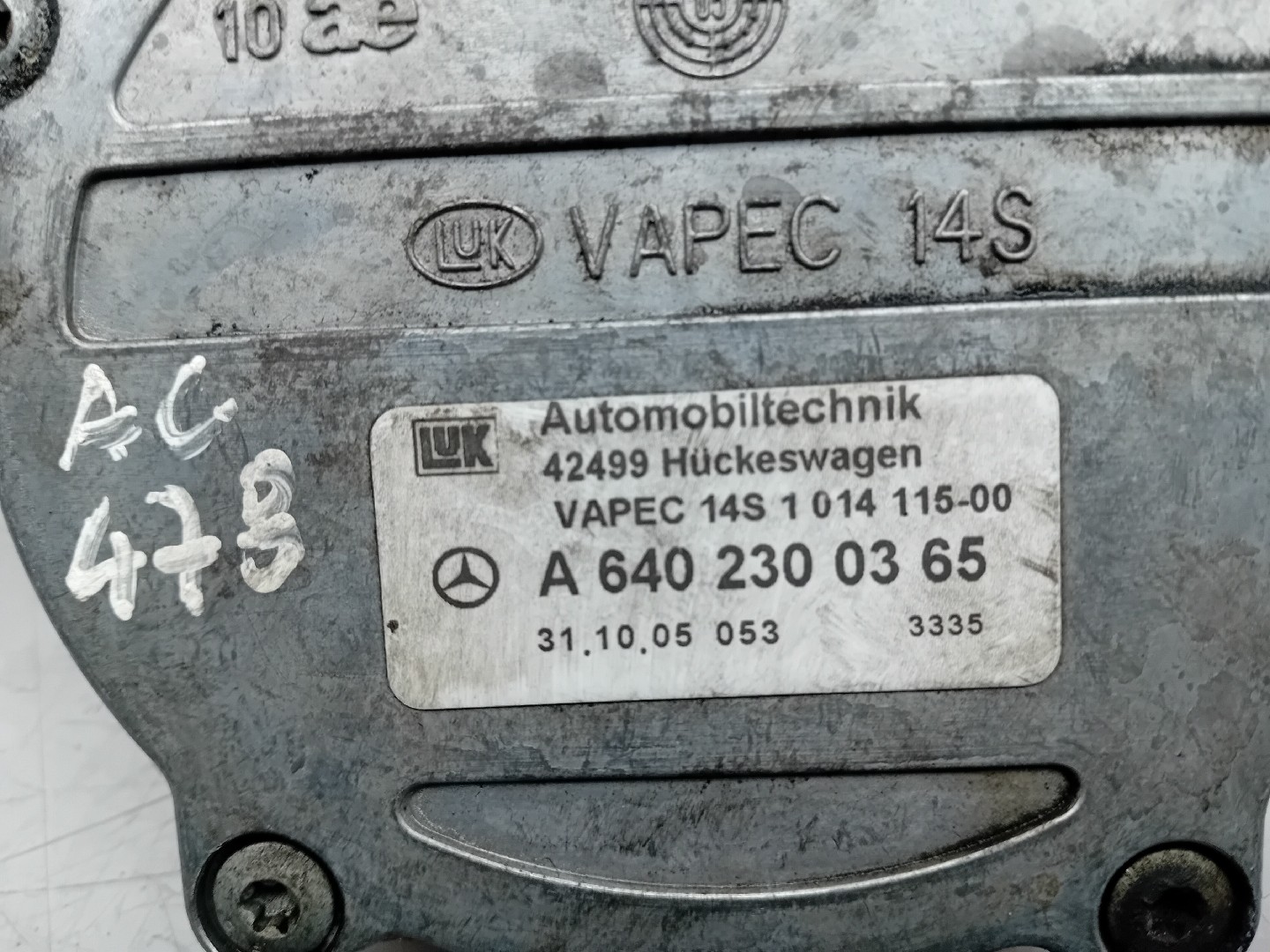 Bomba de vácuo do sistema de travagem MERCEDES-BENZ Classe B (W245) Imagem-3