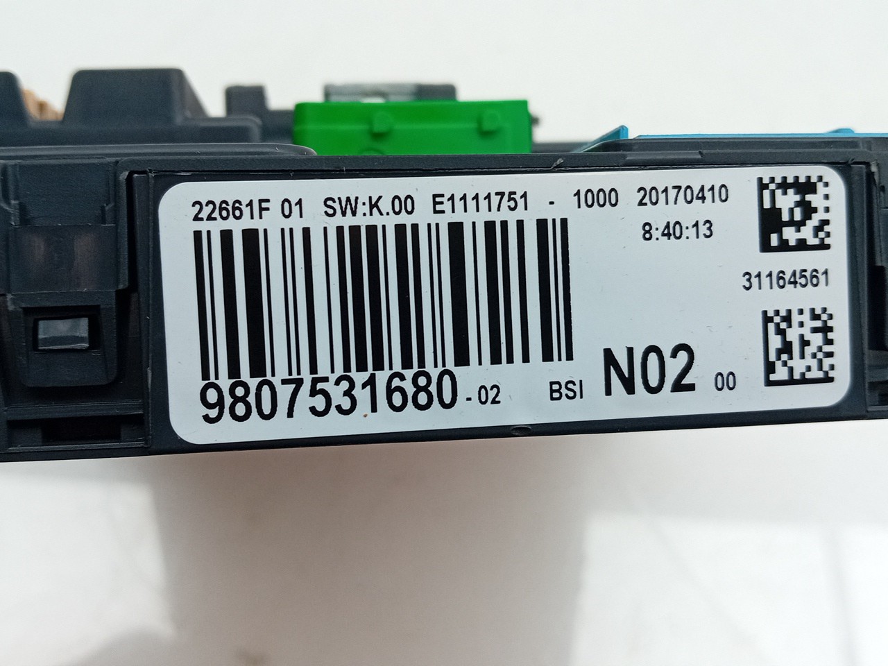 Fuse box / SAM / BSI CITROËN C4 Cactus Imagem-2