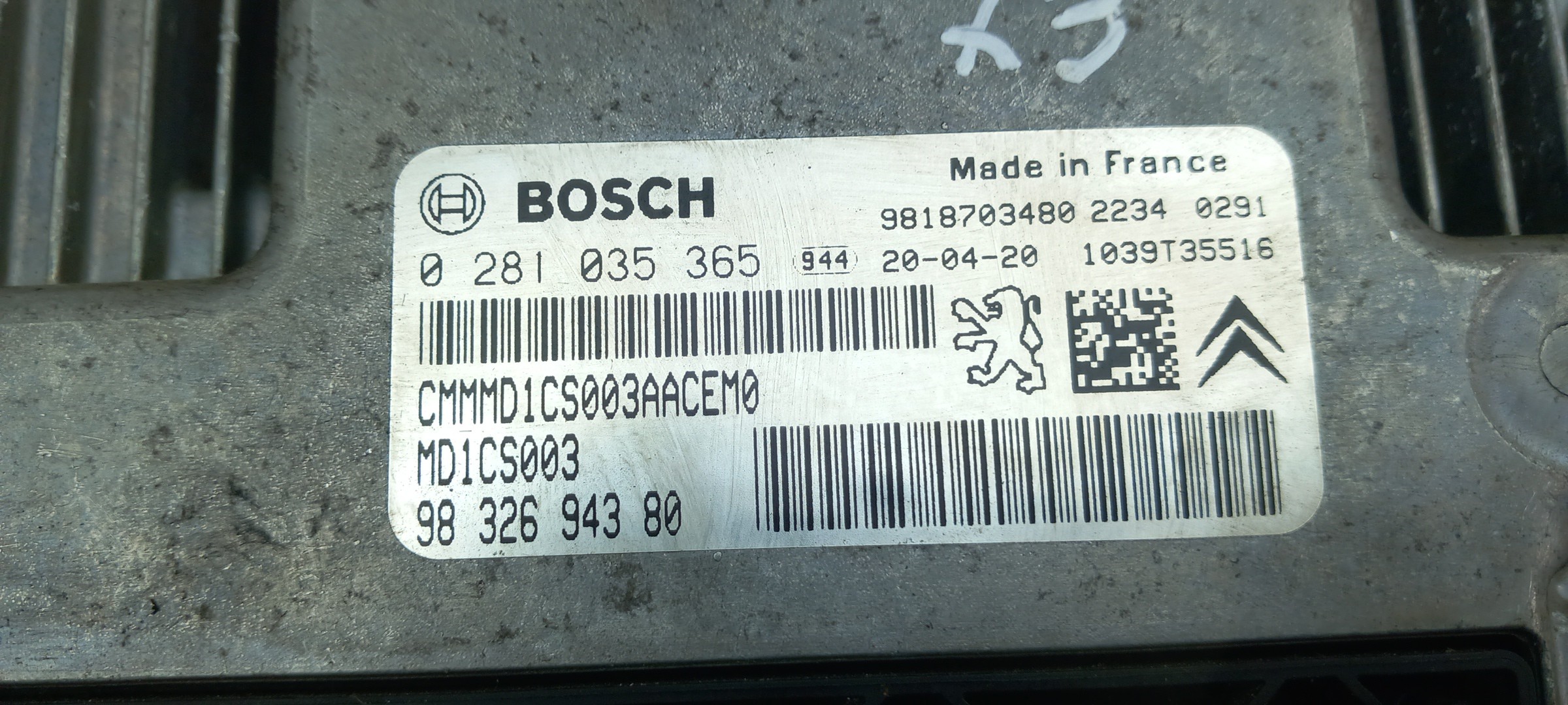 Calculateur /  Unité de contrôle moteur PEUGEOT 208 Imagem-3