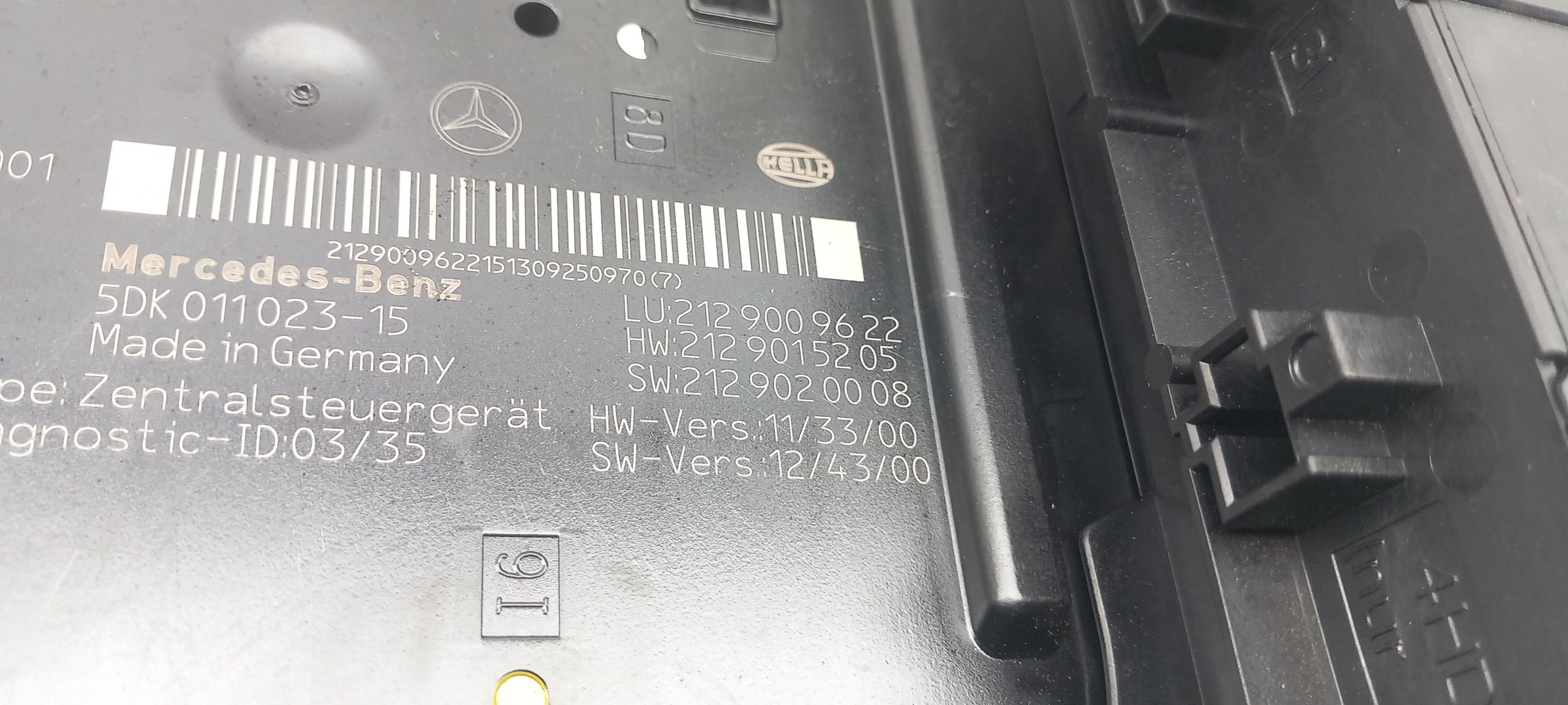 Fuse box / SAM / BSI MERCEDES-BENZ Classe E (W212) Imagem-4