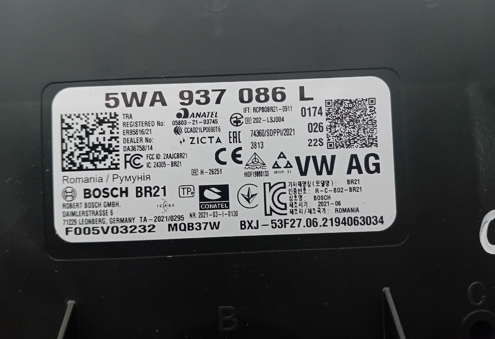 Módulo de confort SEAT Leon Sportstourer (KL8) Imagem-4
