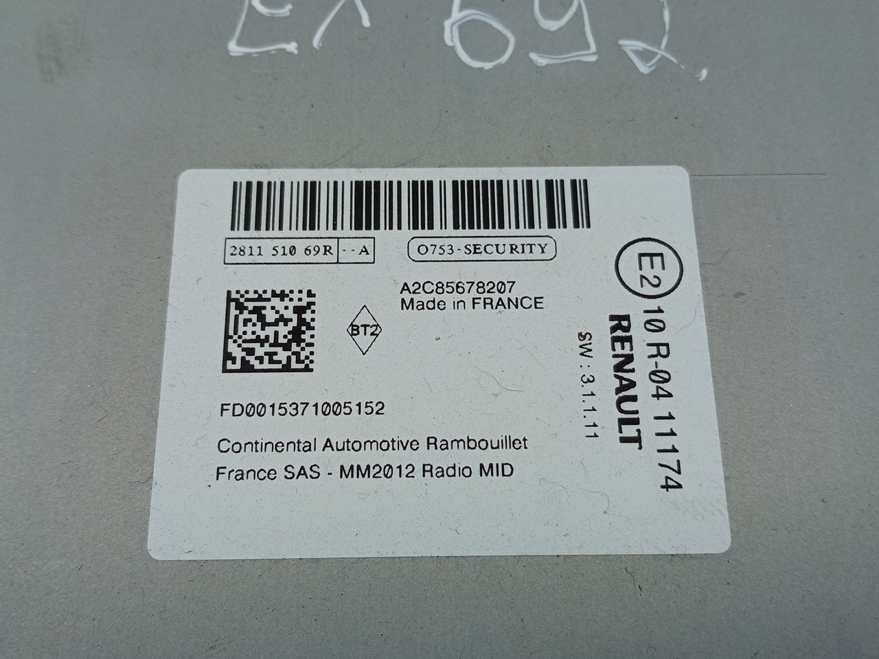 Autoradio RENAULT Zoe (BFM_) Imagem-4