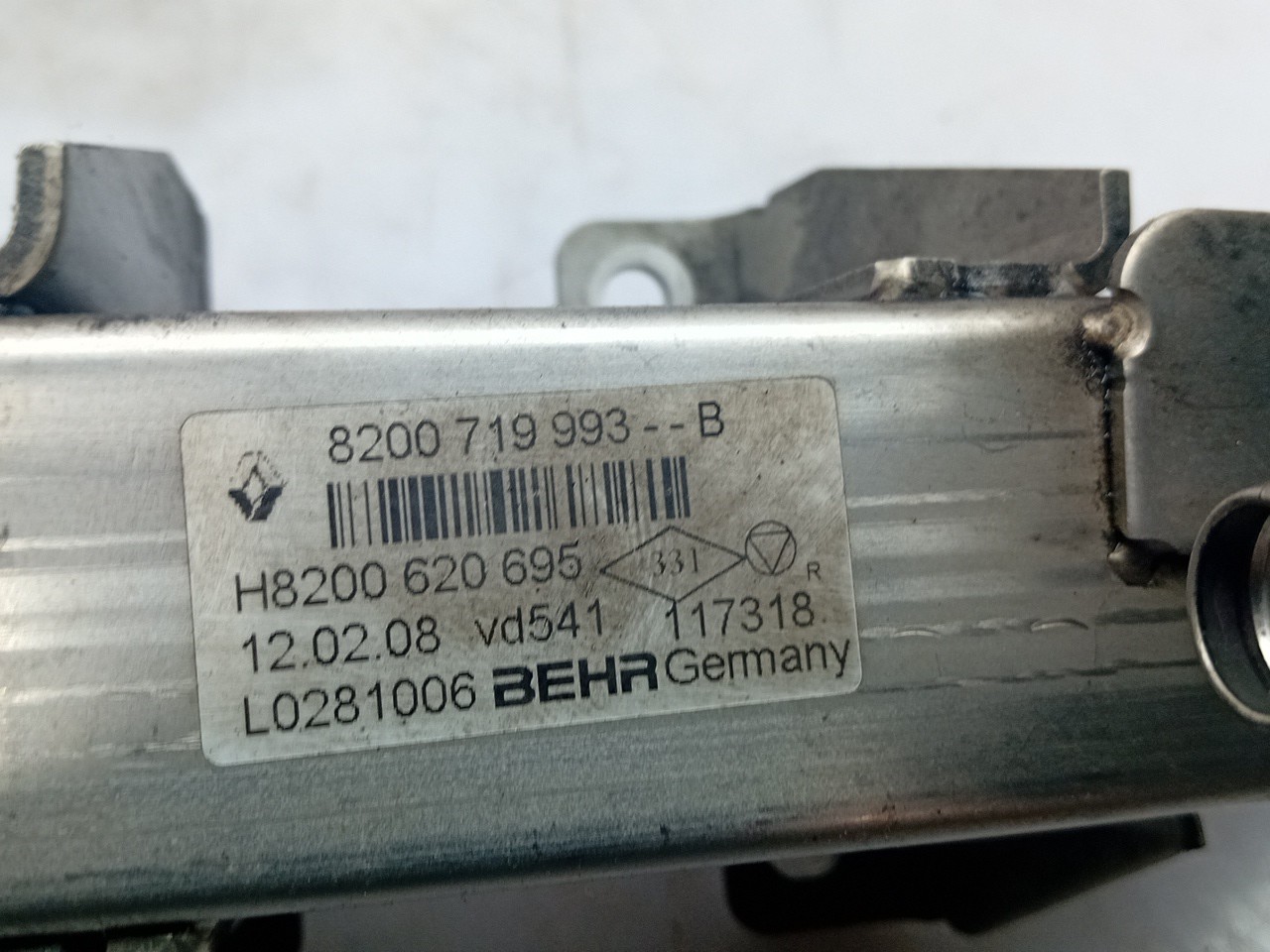 EGR gas radiator RENAULT Koleos I (HY_) Imagem-2