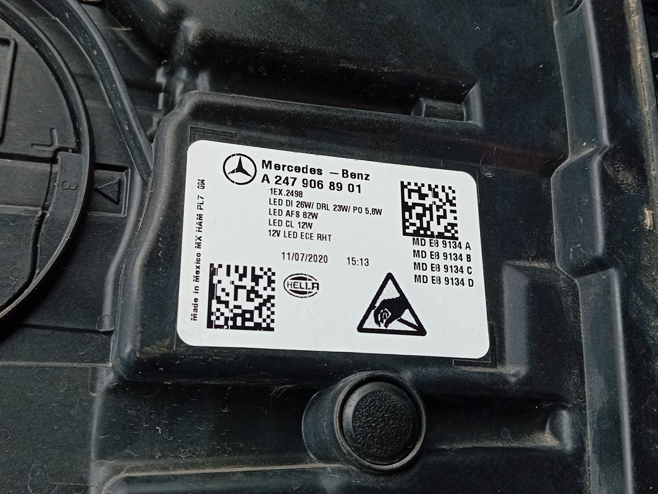 Óptica / faro Izquierdo MERCEDES-BENZ GLB-Class (X247) Imagem-4