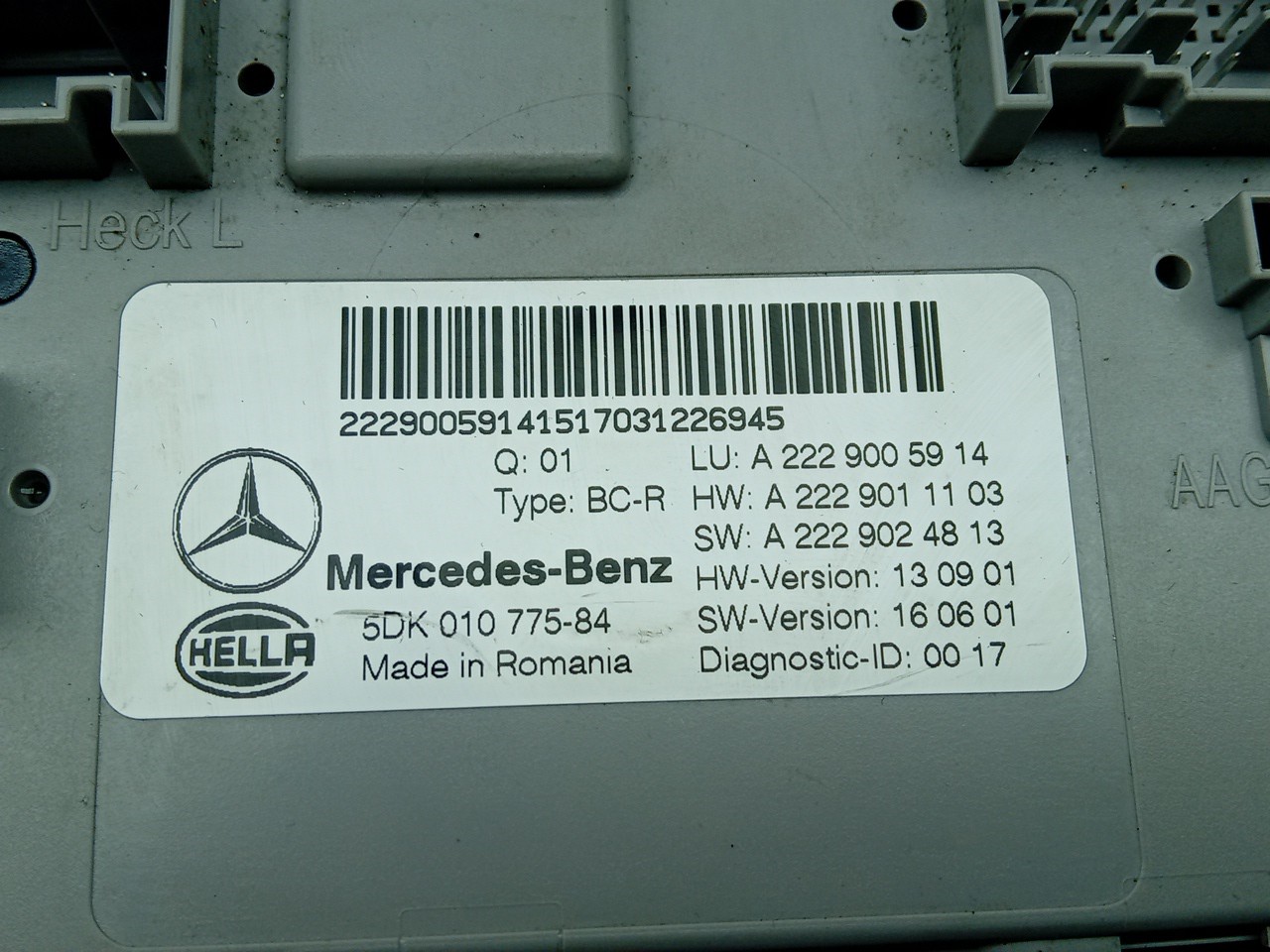 Module générique MERCEDES-BENZ Classe C (W205) Imagem-2