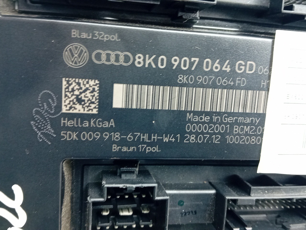 Módulo confort AUDI A4 Avant (8K5, B8) Imagem-2