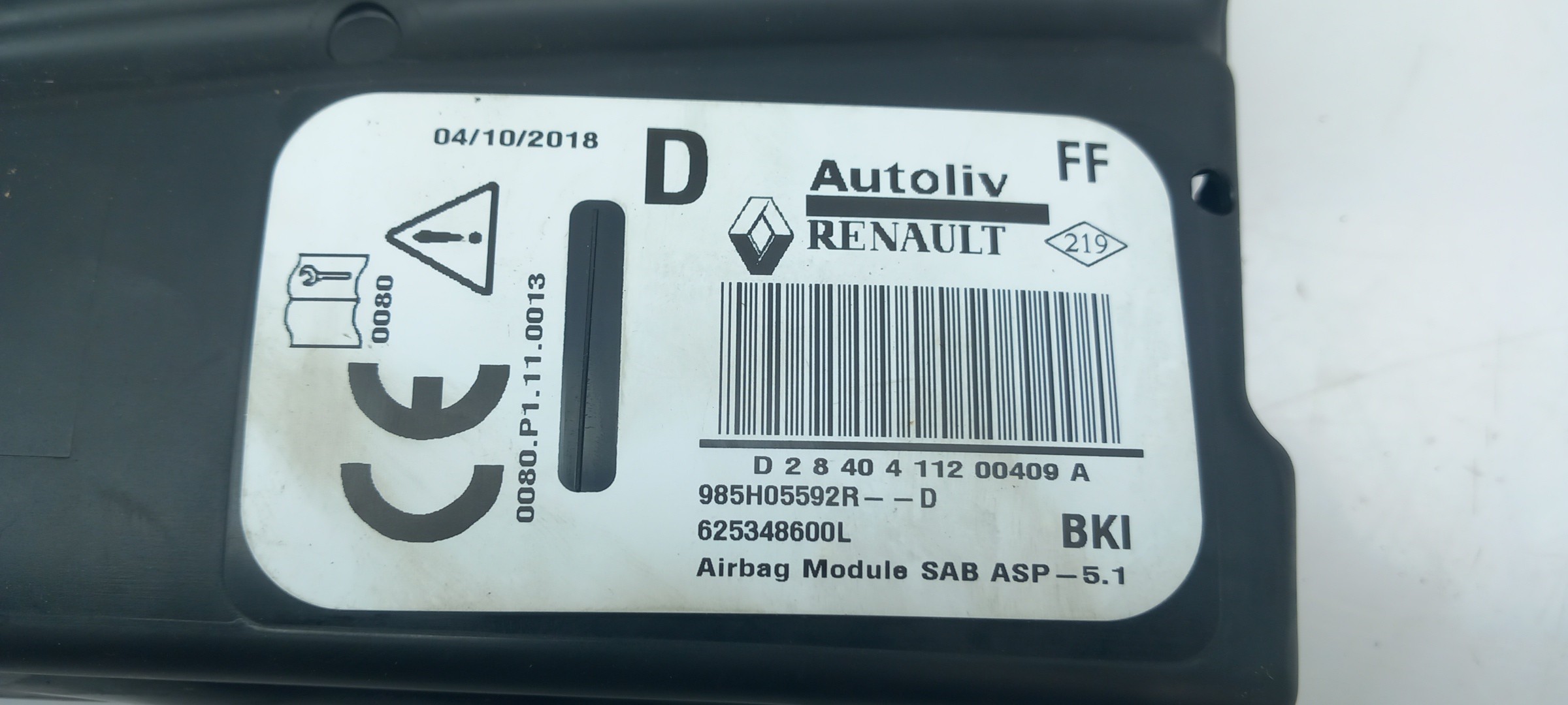 Airbag Derecho RENAULT Captur (J5_) Imagem-3