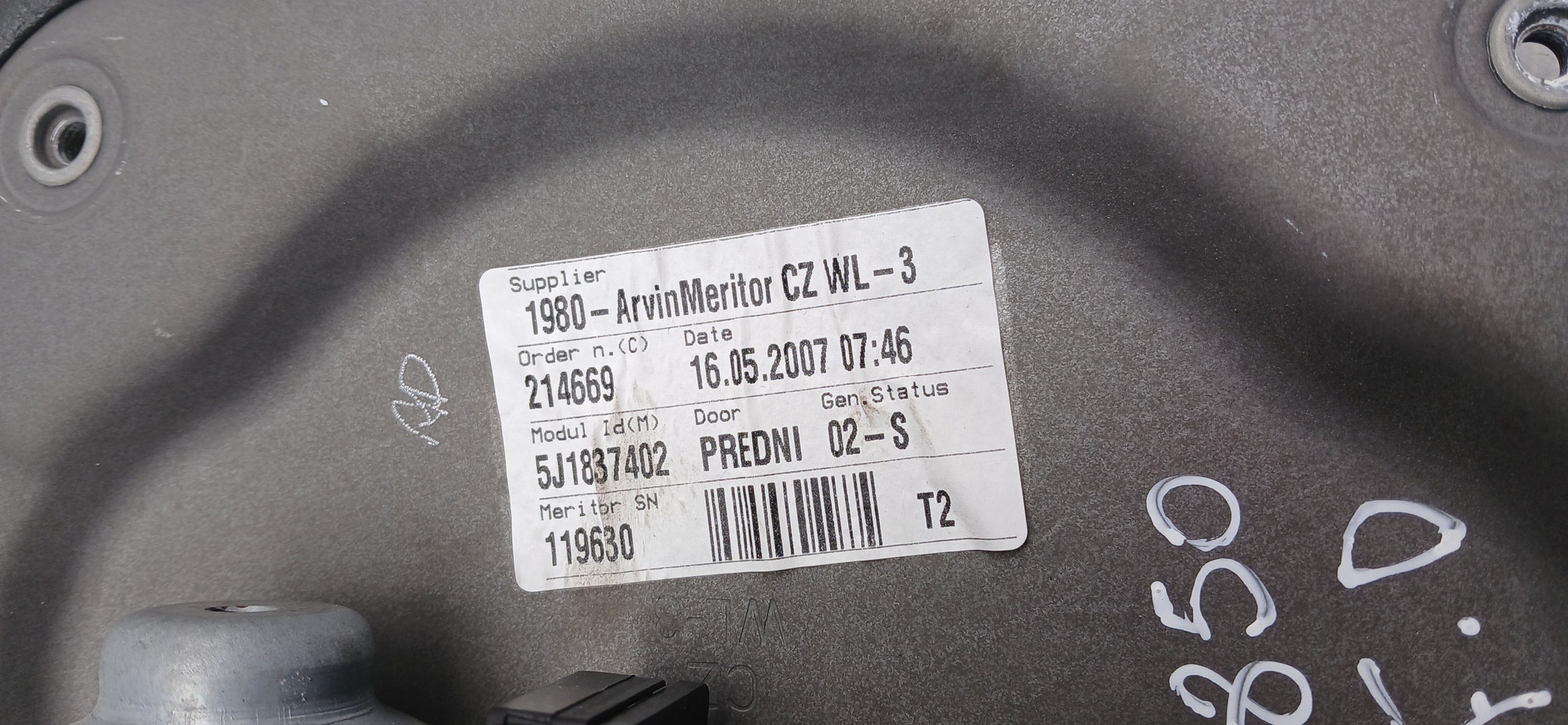 Right front window regulator SKODA Fabia II Hatchback (542, 5J) Imagem-3