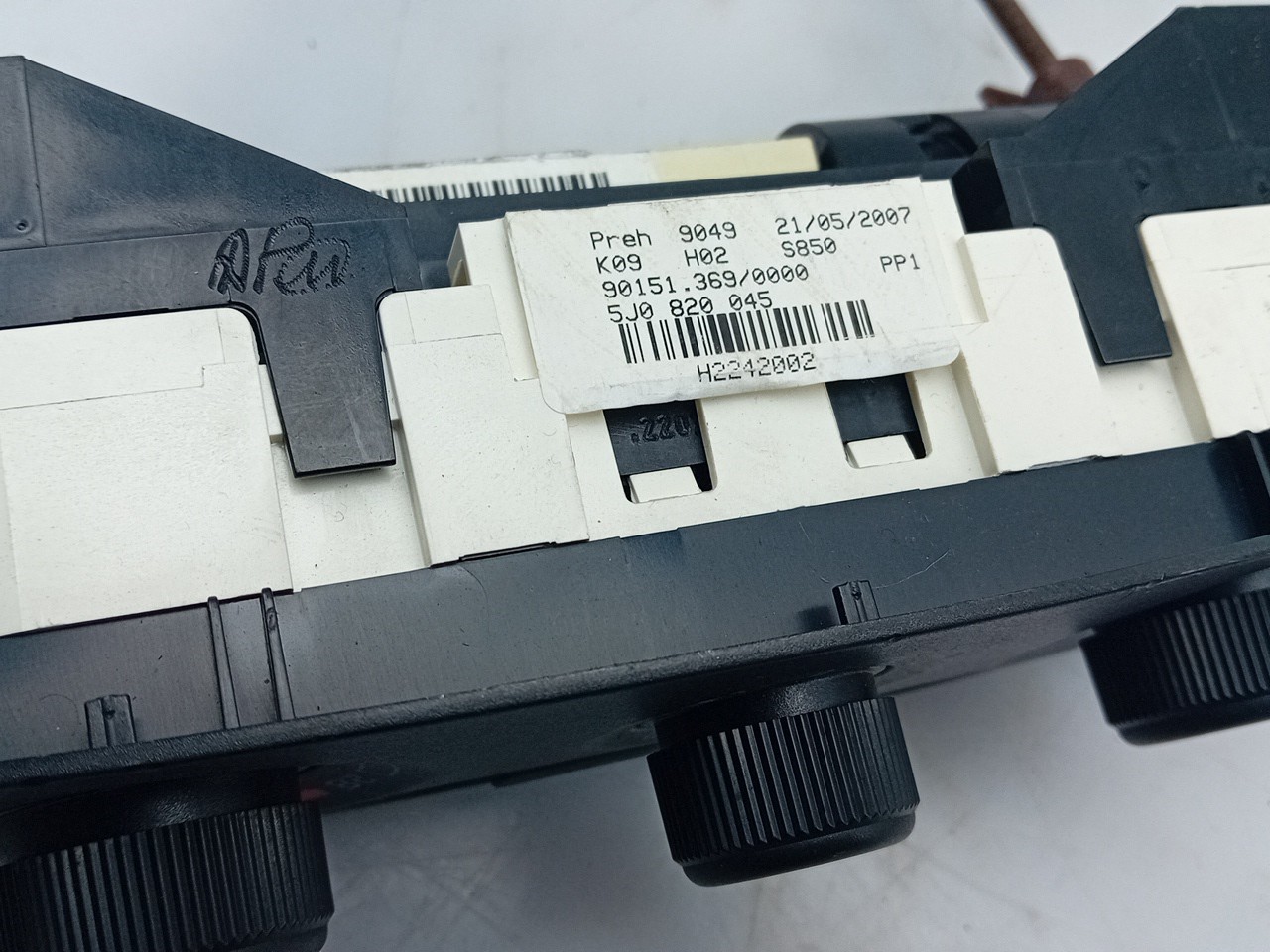 Botón / interruptor de aire acondicionado SKODA Fabia II Hatchback (542, 5J) Imagem-3