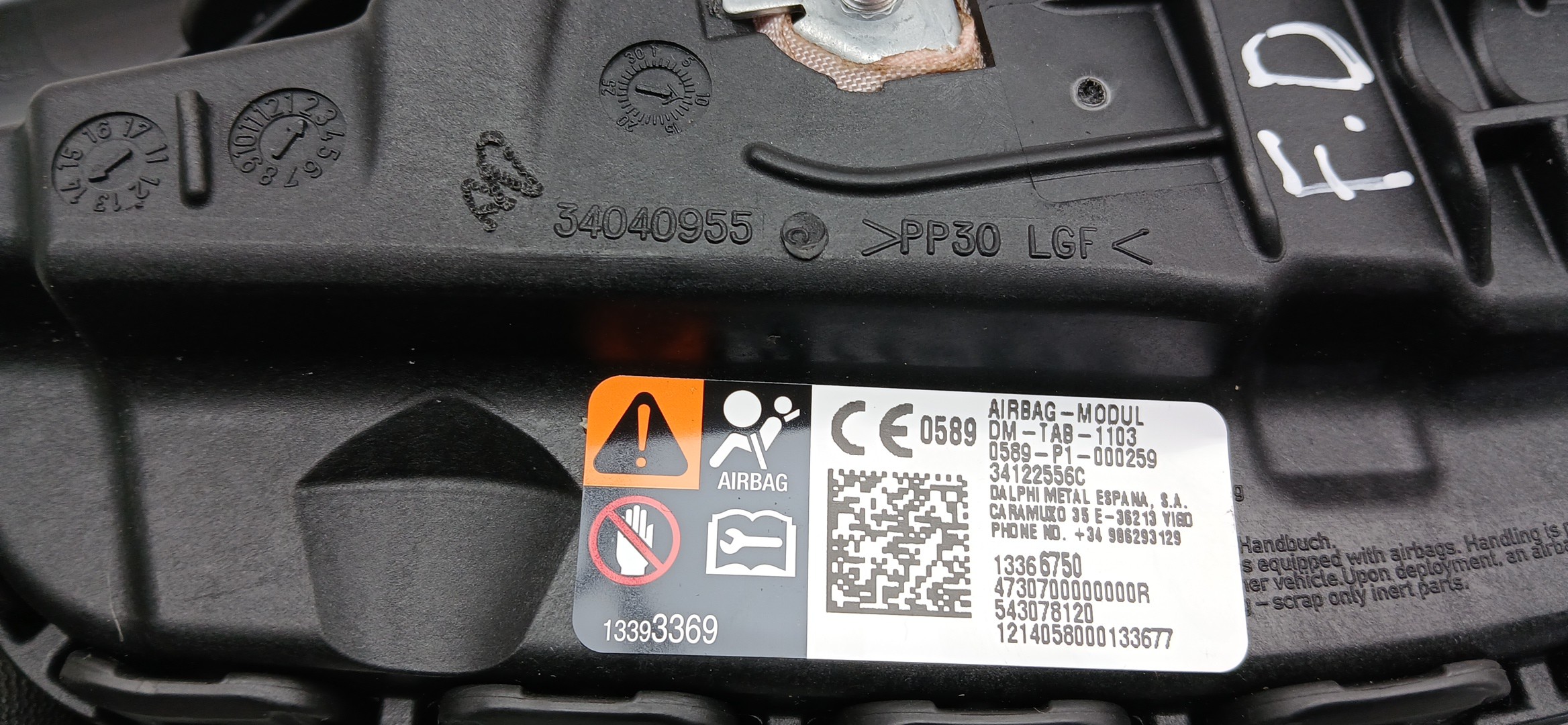 Airbag Derecho OPEL Adam (M13) Imagem-3