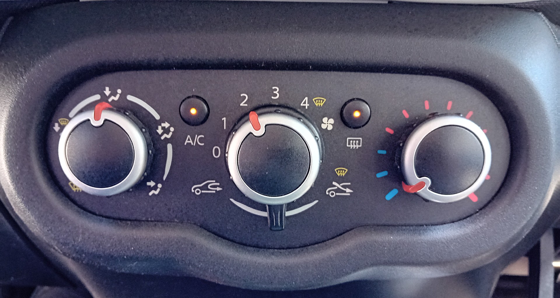 Bouton / interrupteur climatisation