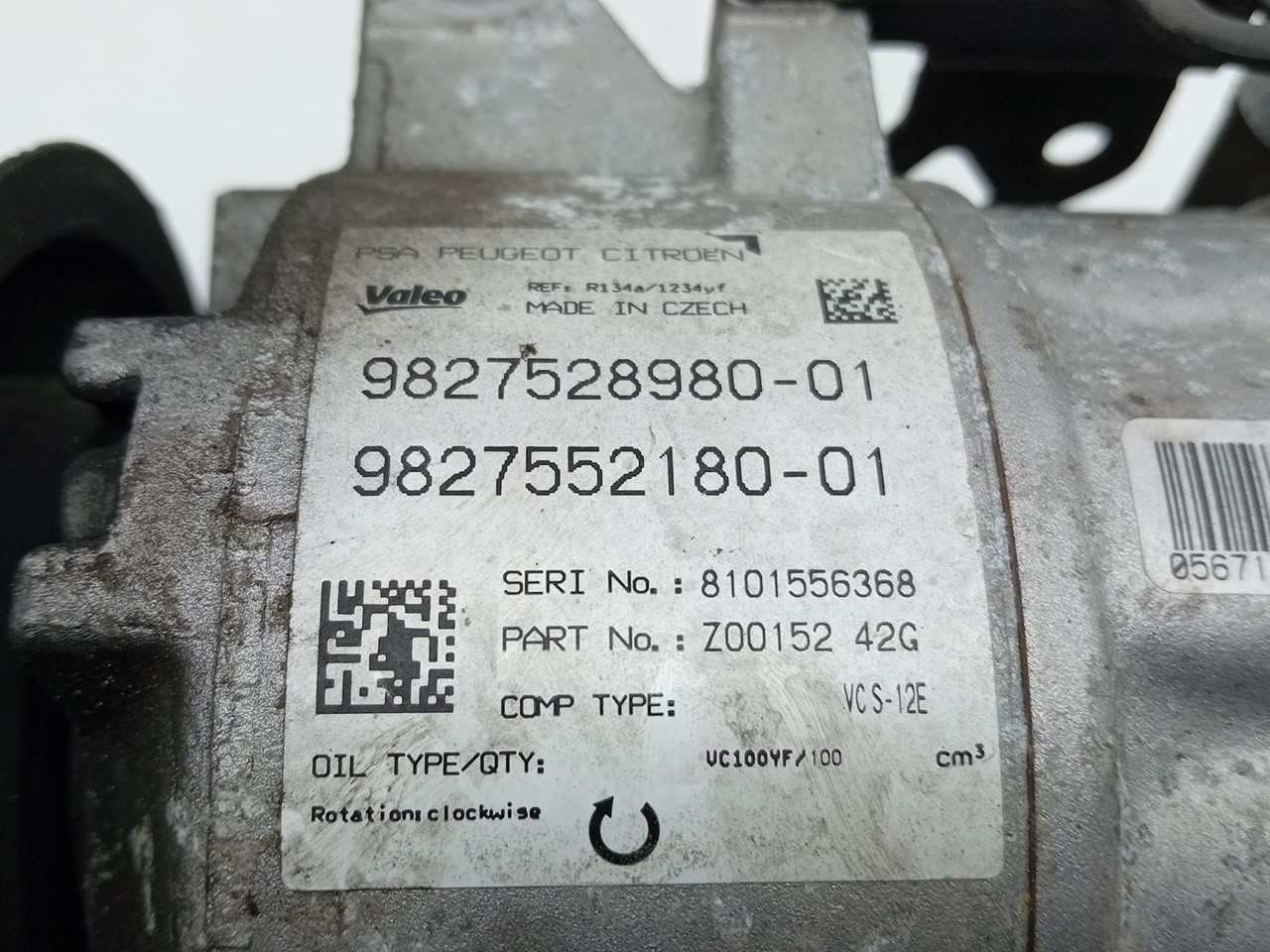 AC compressor PEUGEOT 308 SW II Van (LC_) Imagem-4