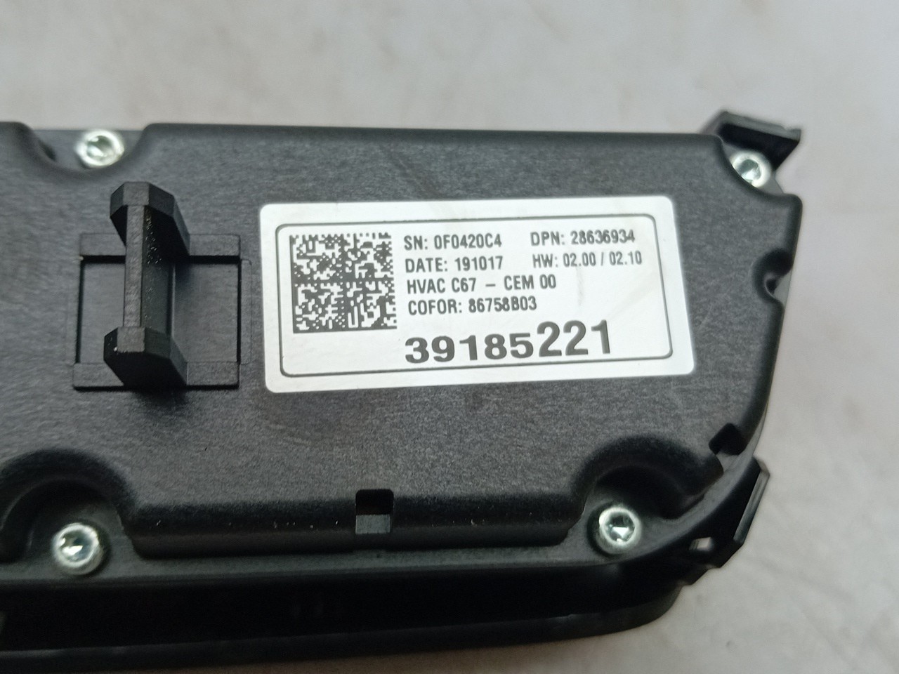 AC switch OPEL Corsa F Imagem-4