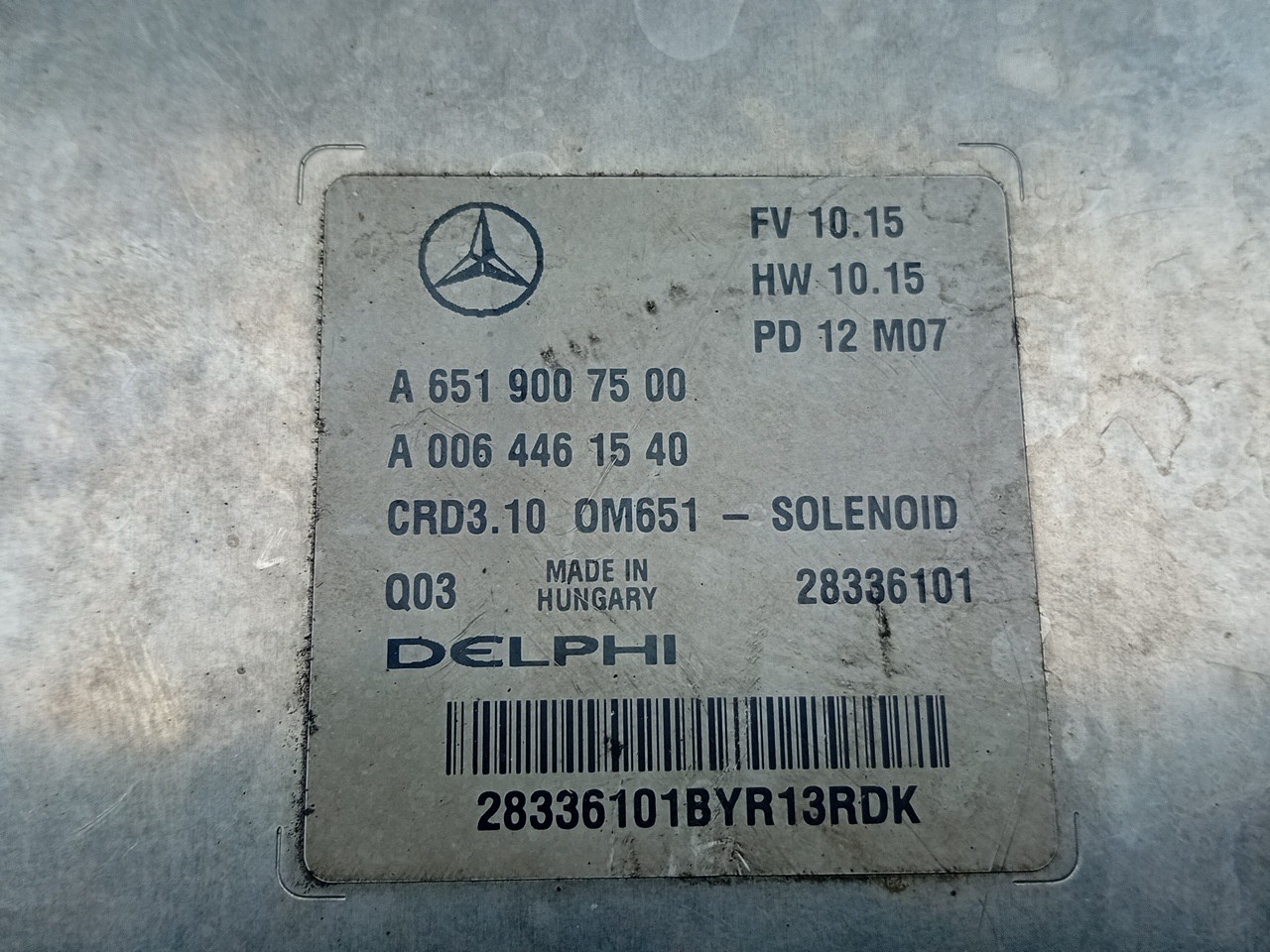 Centralina motor / ECU MERCEDES-BENZ Classe C (W204) Imagem-3