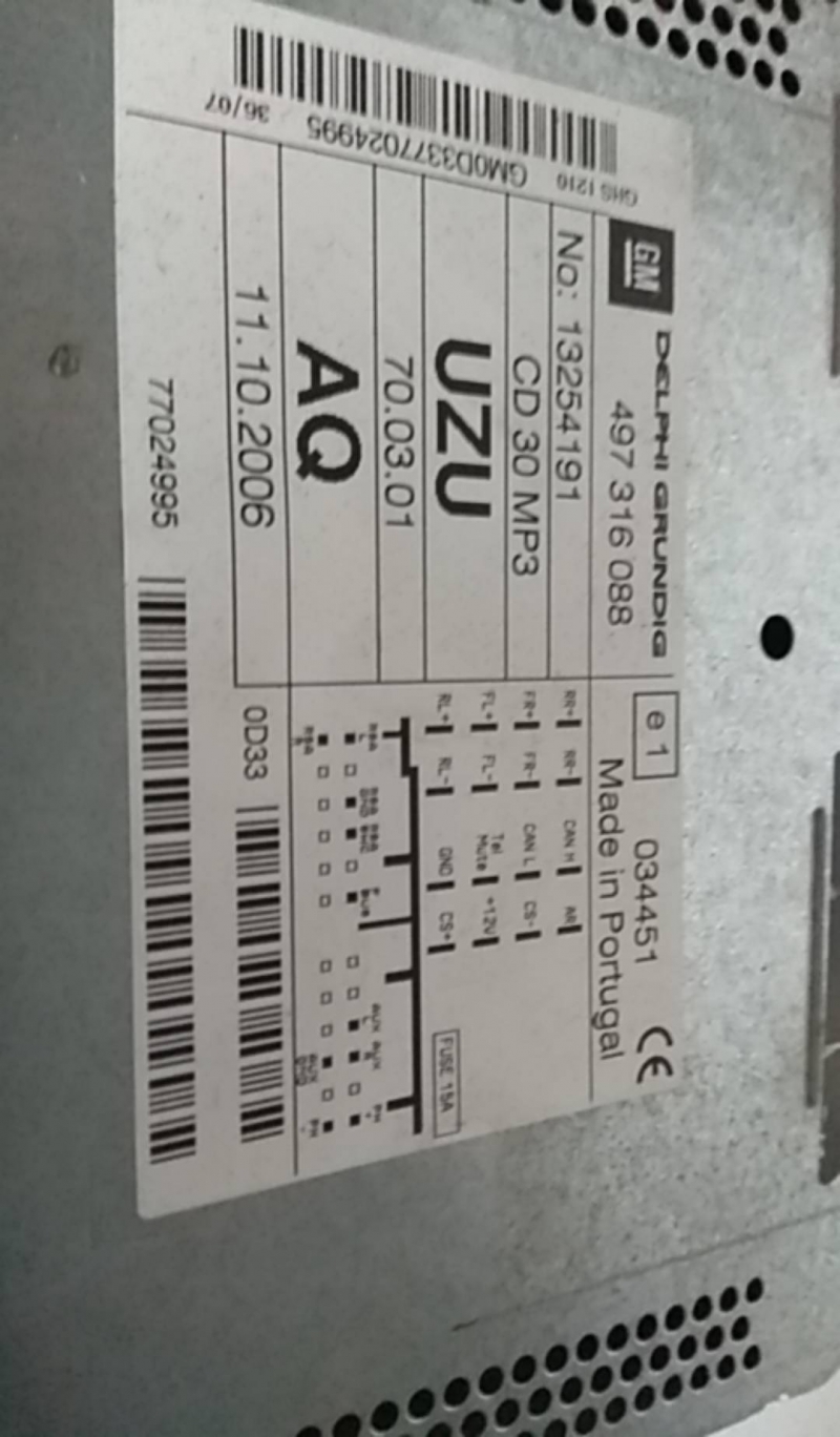 Radio / autorradio OPEL Corsa D Imagem-2