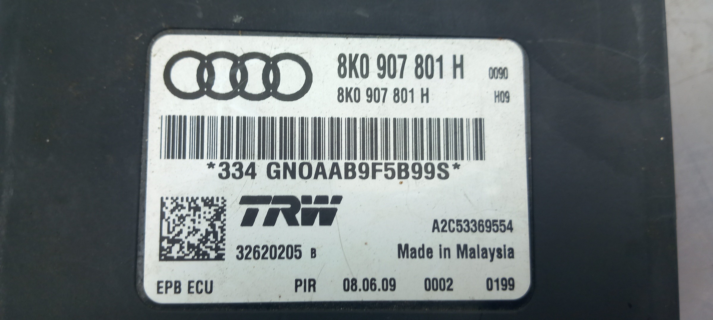 Parking Brake Control Unit Module AUDI Q5 (8R) Imagem-3