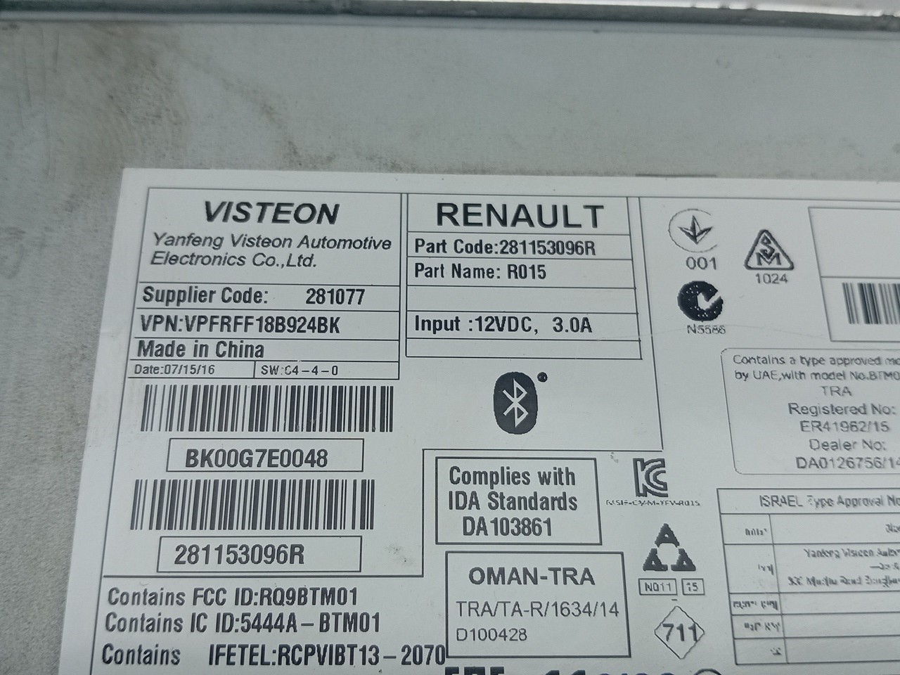 Rádio / auto-rádio RENAULT Megane IV (B9A/M_) Imagem-3