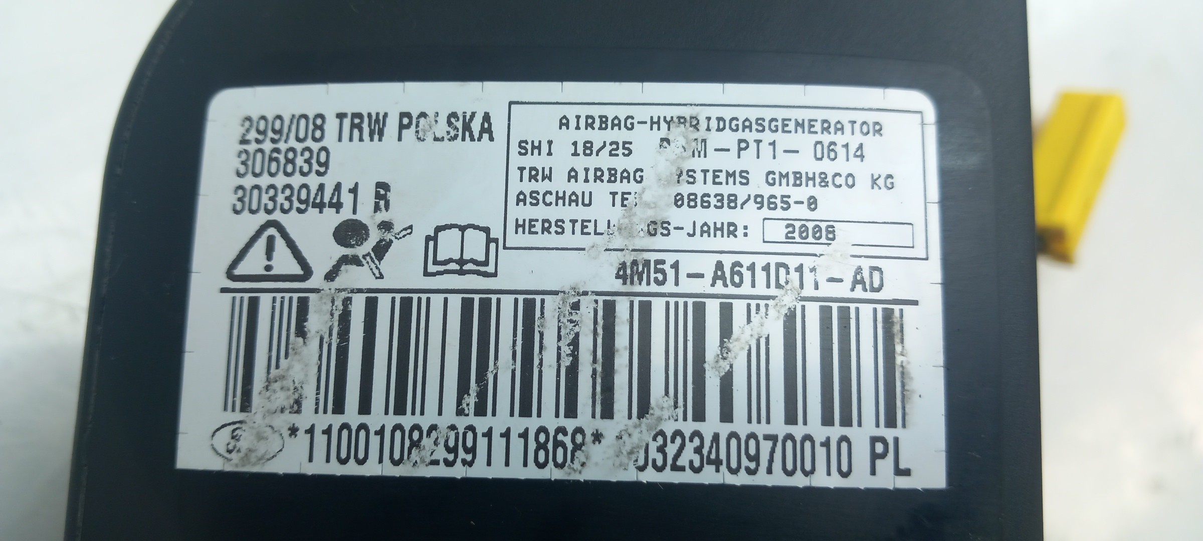 Airbag Guache FORD Focus II (DA_) Imagem-3
