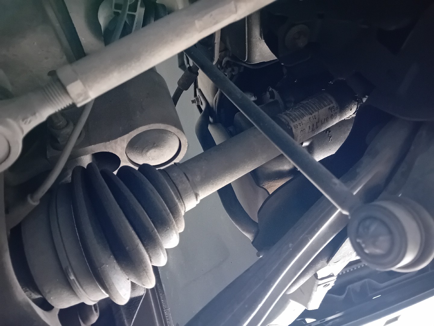 Transmission avant gauche