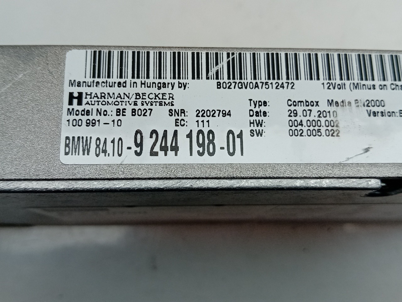 Modulo Bluetooth BMW X1 (E84) Imagem-4