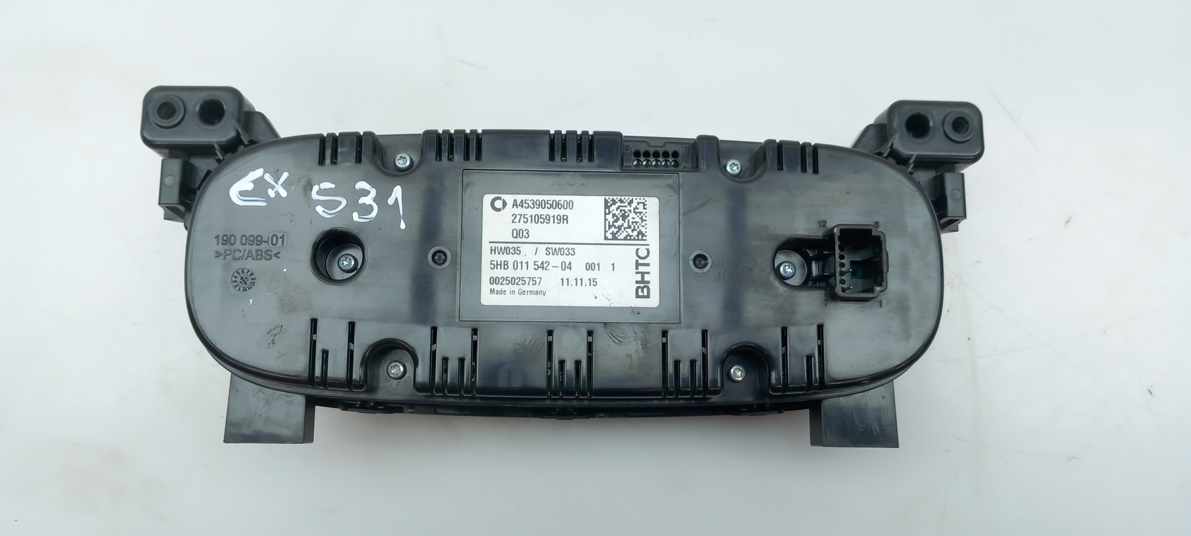 Botón / interruptor de aire acondicionado SMART ForTwo Coupé (453) Imagem-1