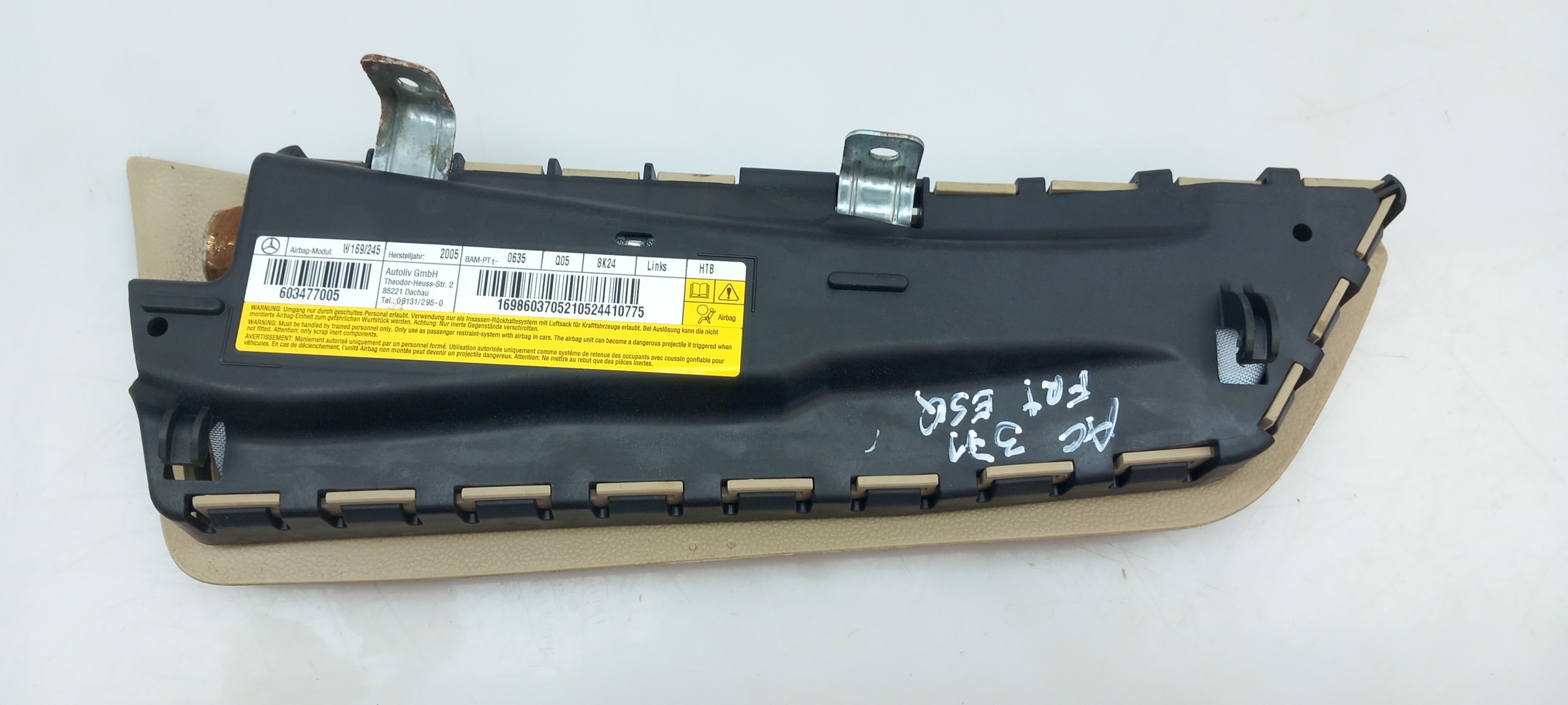 Left Seat Airbag MERCEDES-BENZ Classe B (W245) Imagem-1