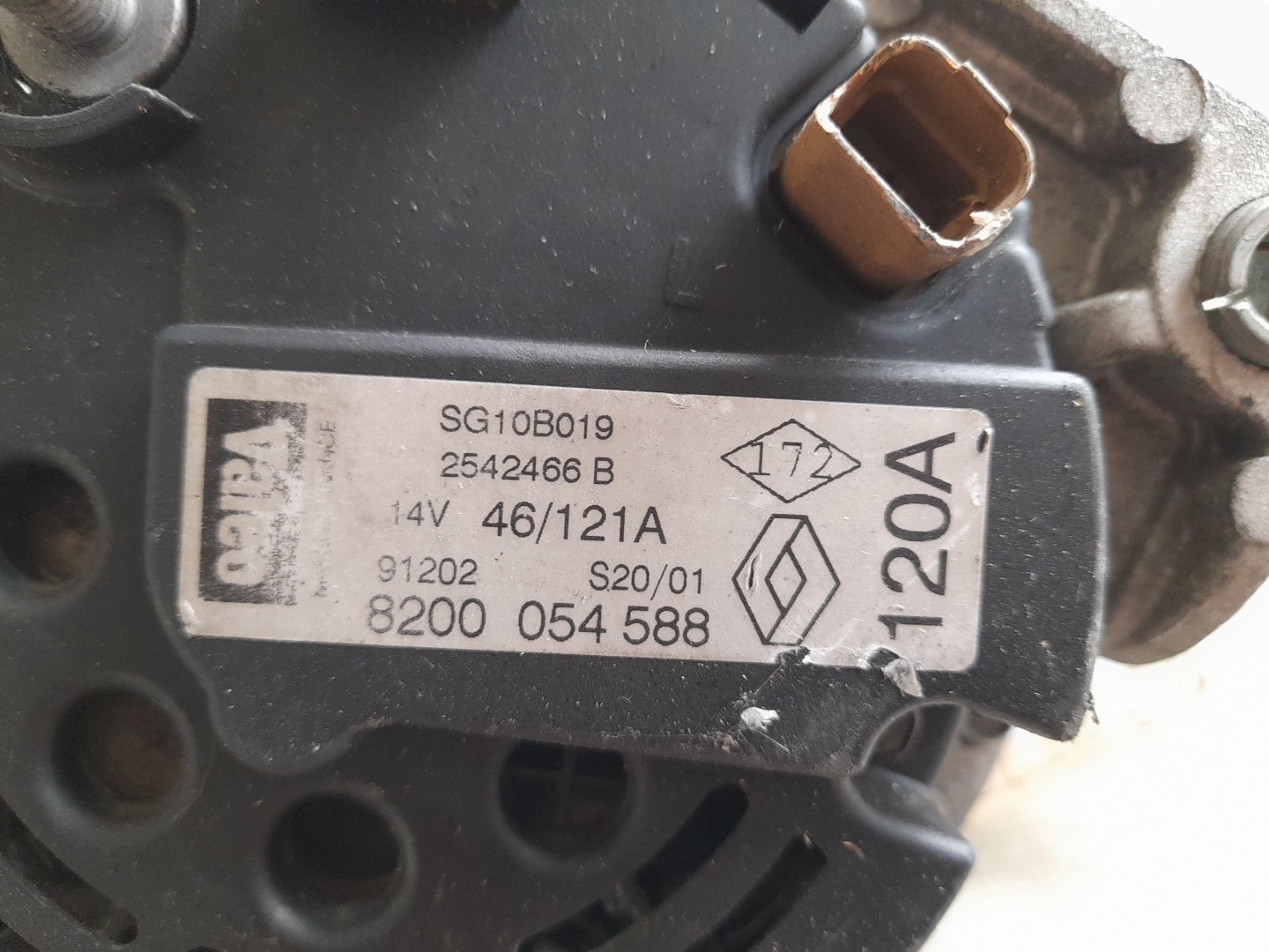Alternador RENAULT Scénic I (JA0/1_) Imagem-2