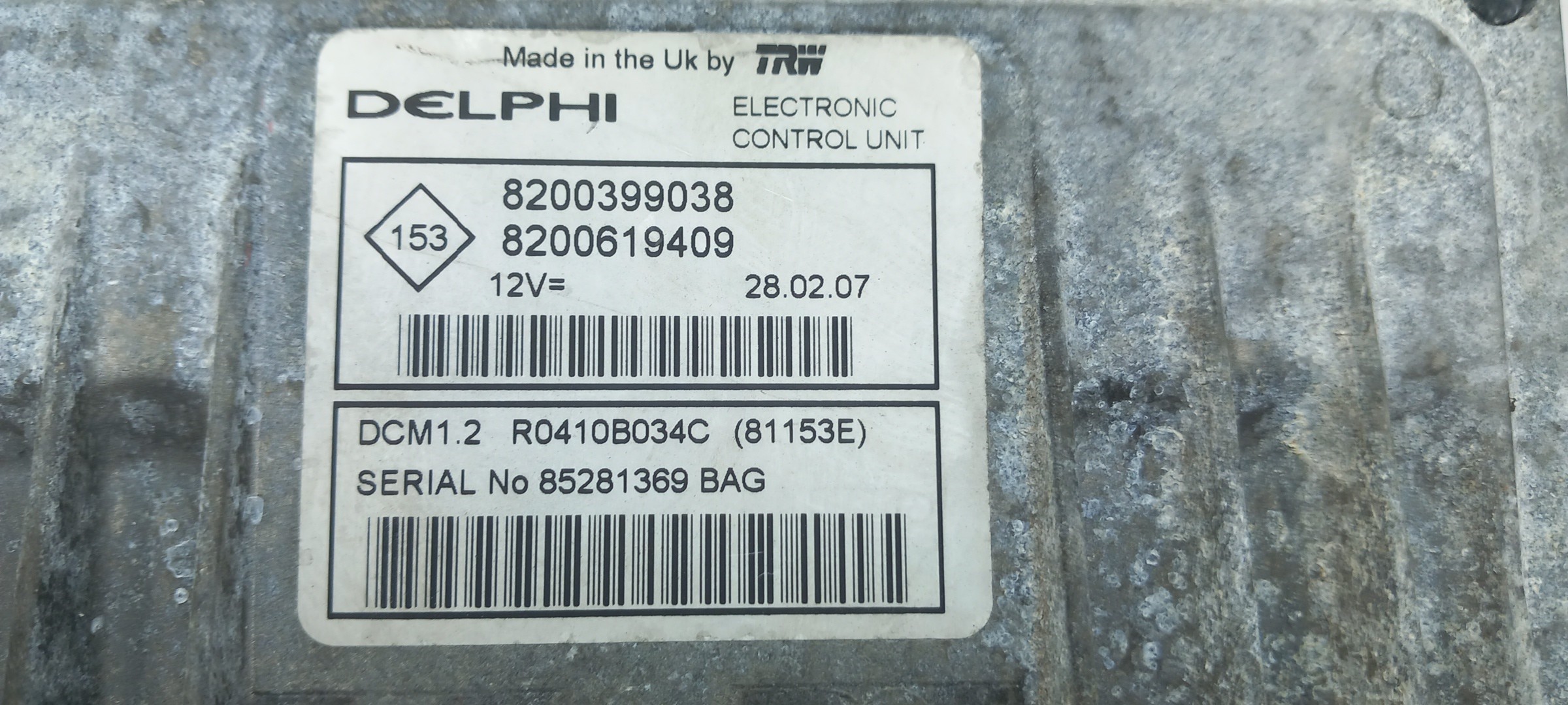 Centralina motor / ECU RENAULT Clio III (BR0/1, CR0/1) Imagem-3